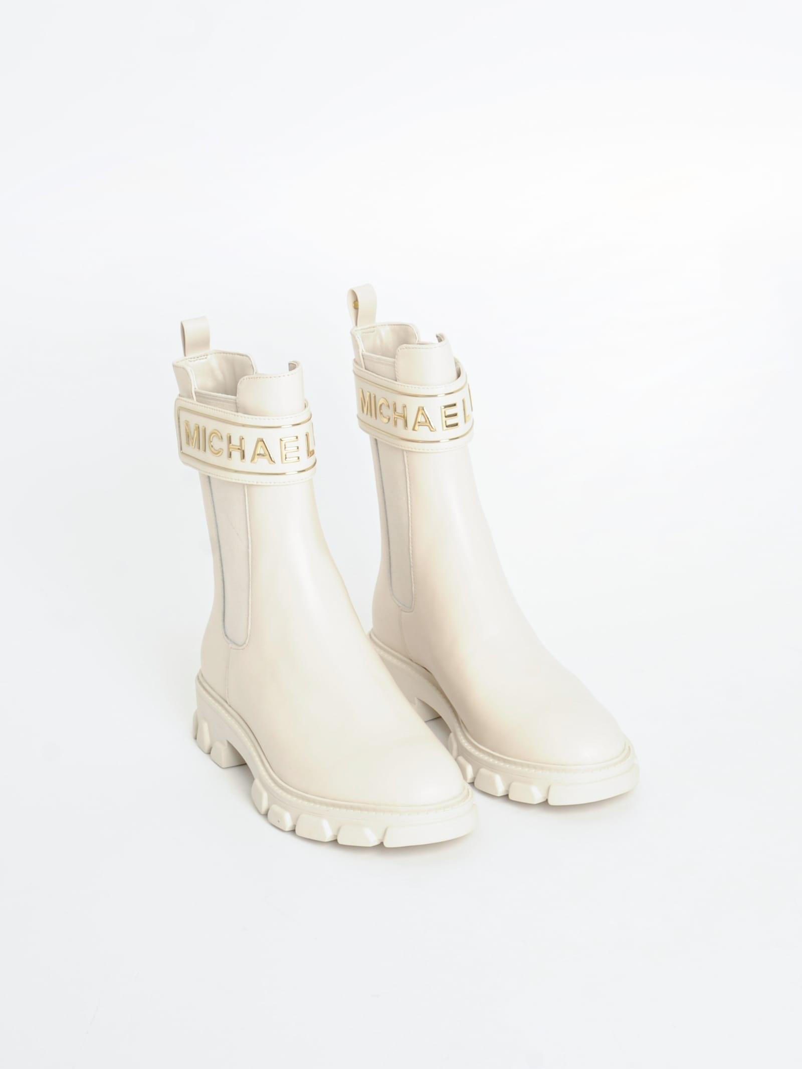 Michael Kors Ridley Chelsea Boots in White | Lyst
