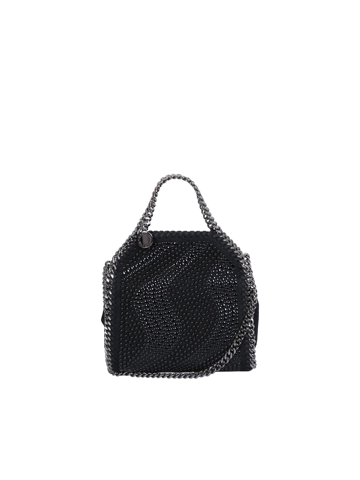 Stella McCartney Falabella Micro Tote Studded Bag in Black Lyst
