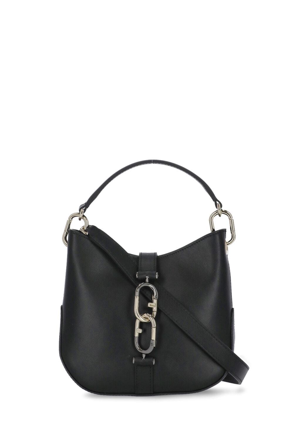 Furla Sirena Mini Hobo Shoulder Bag in Black | Lyst