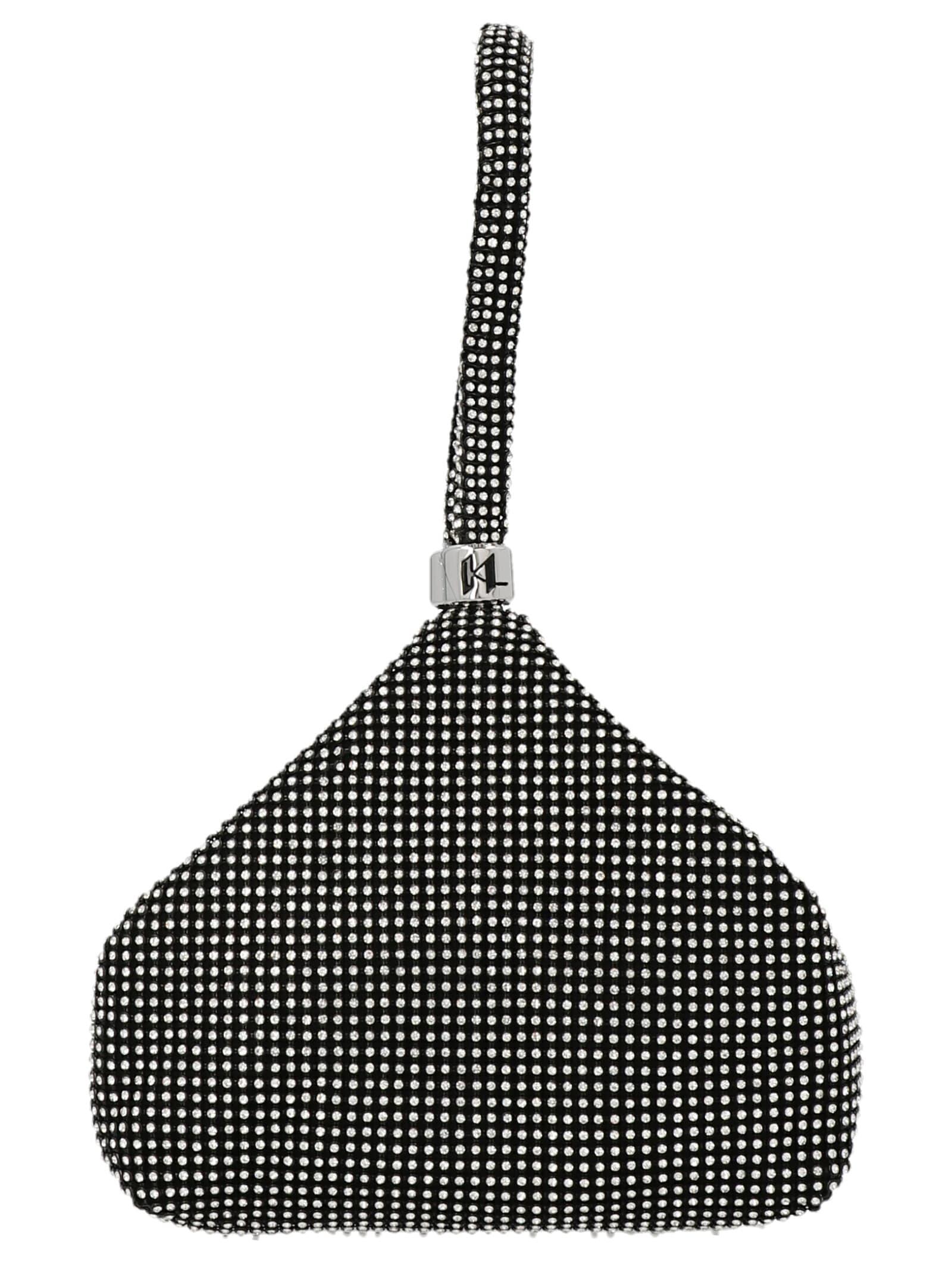 Clutch bag Karl Lagerfeld Black in Plastic - 35317858