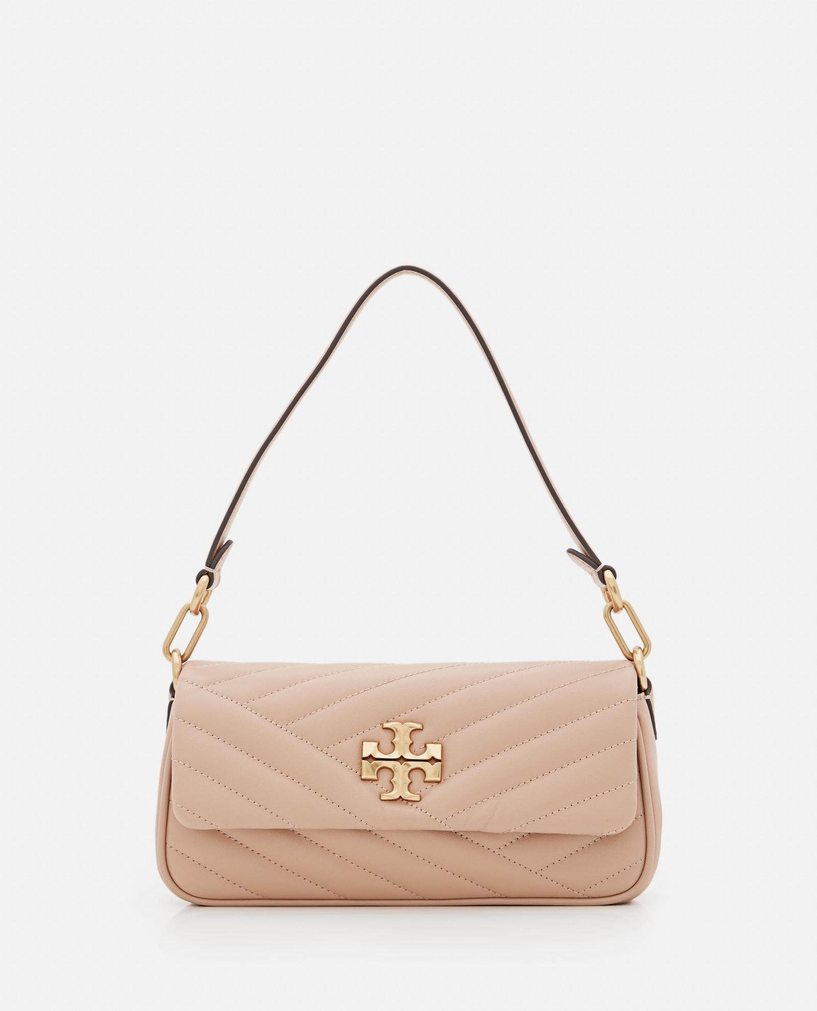 Tory Burch Small Kira Chevron Flap Leather Shoulder Bag in Natural | Lyst