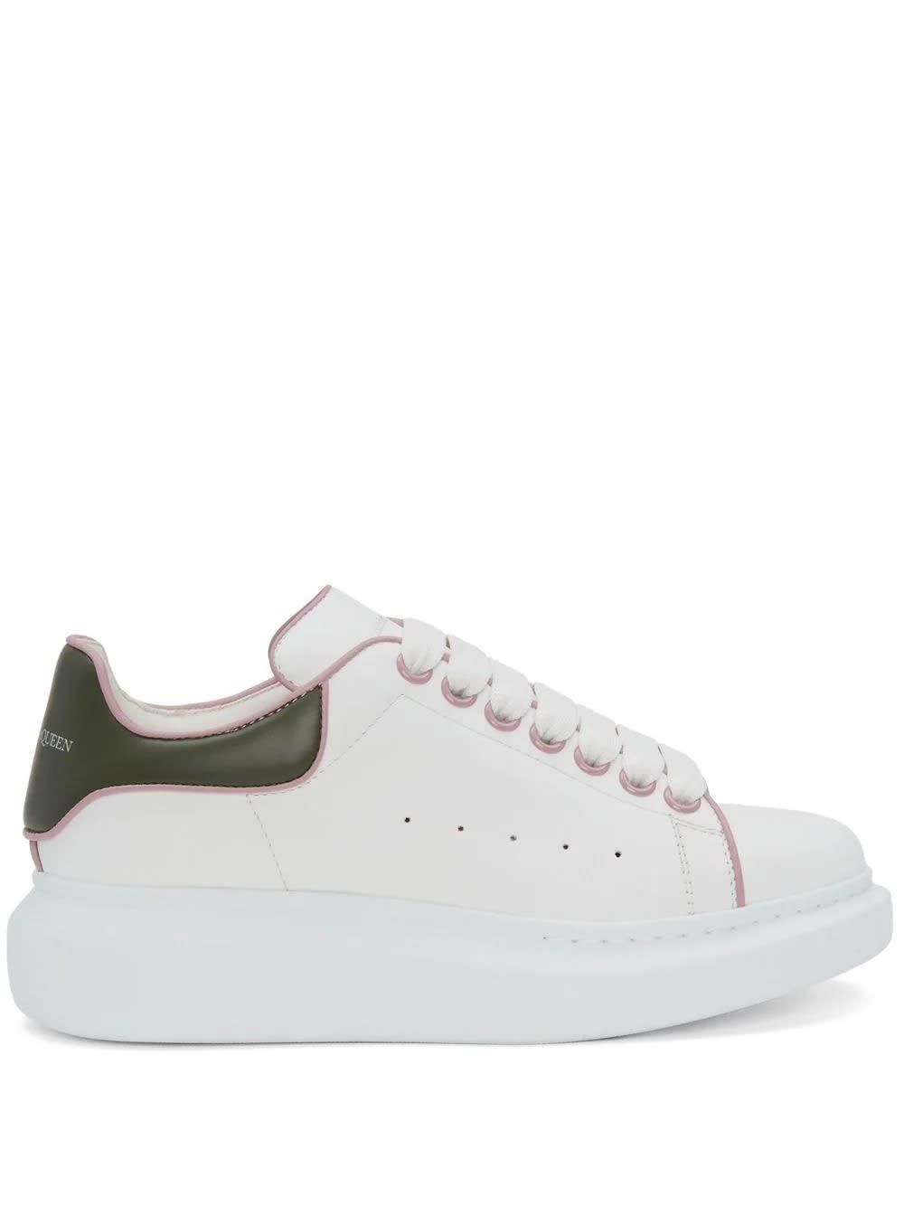 Alexander McQueen Oversize Sneakers With Contrast Stitching in White | Lyst