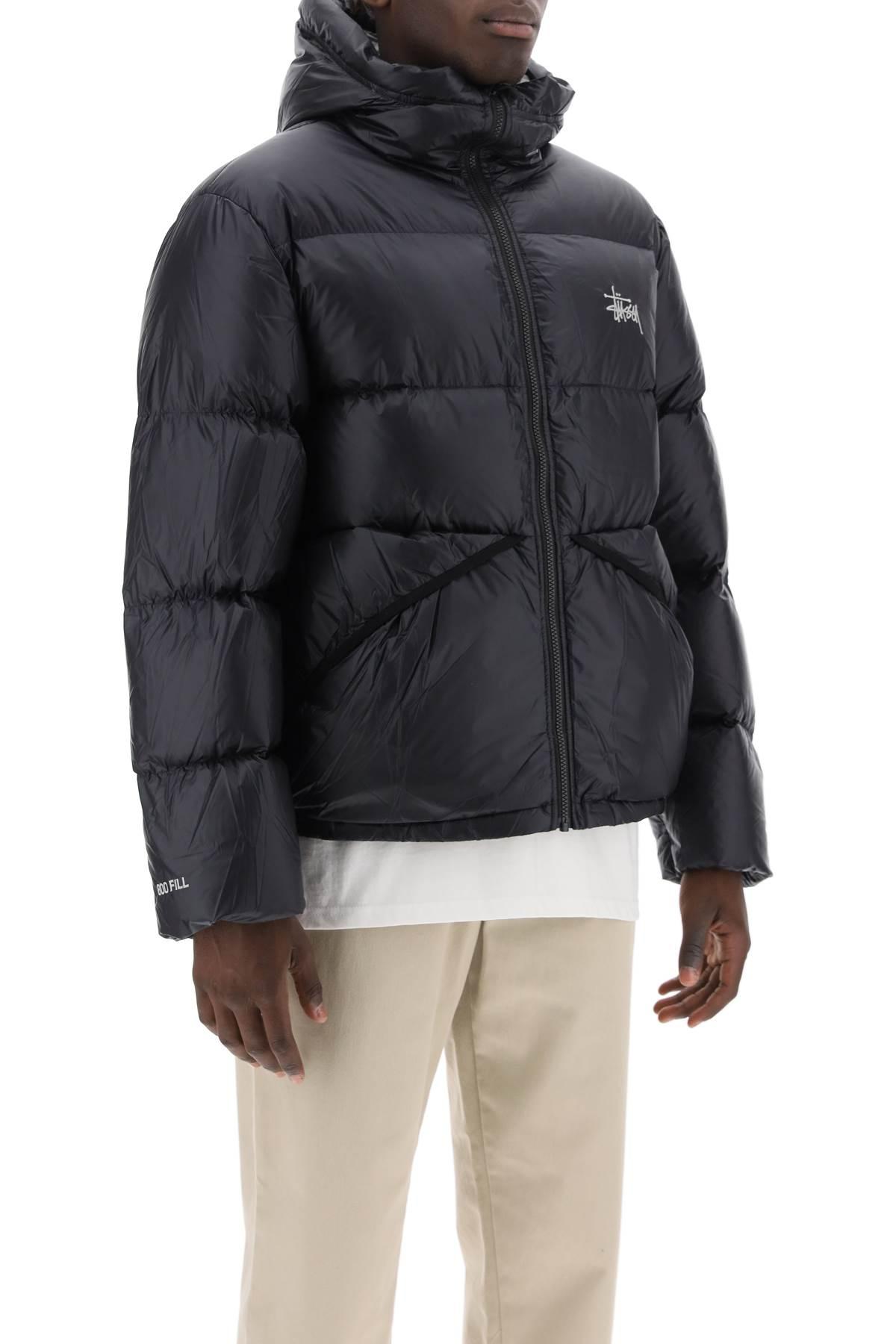 Stussy Hooded Puffer Jacket In Micro Ripstop in Blue for Men | Lyst