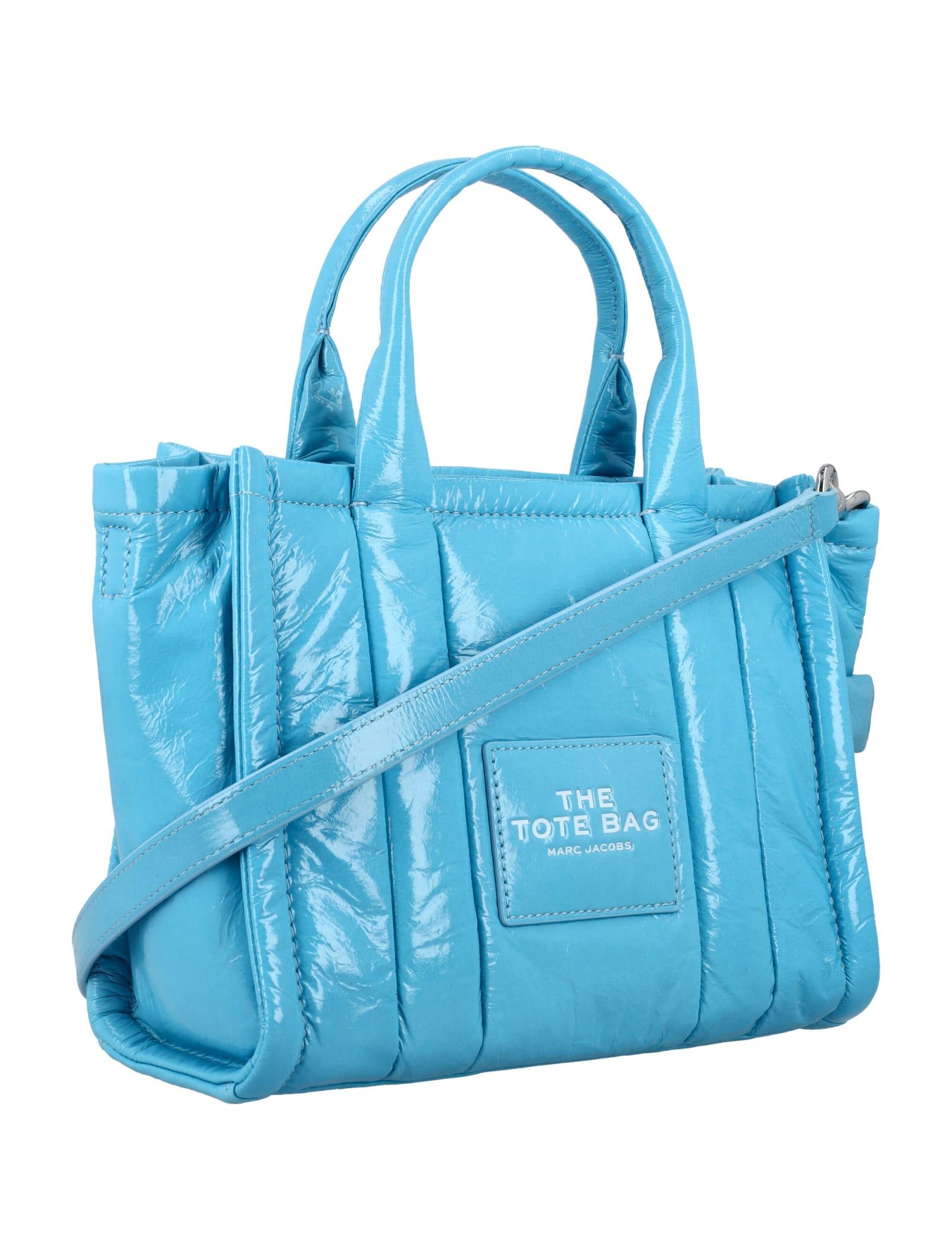 Marc Jacobs The Shiny Crinkle Mini Tote in Blue