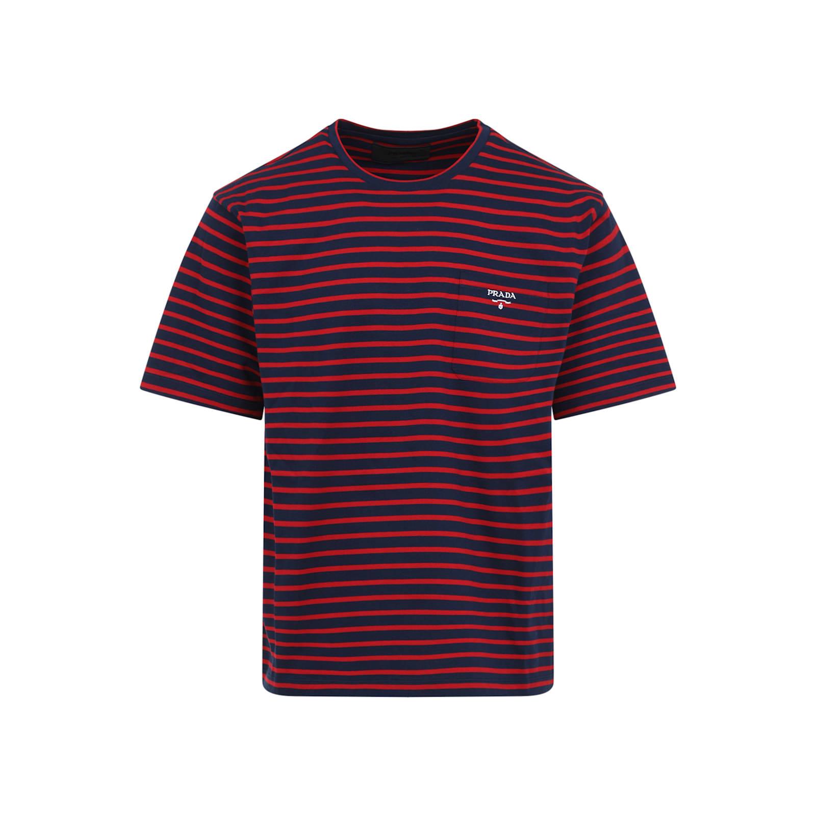 prada-multicolor-Cotton-T-