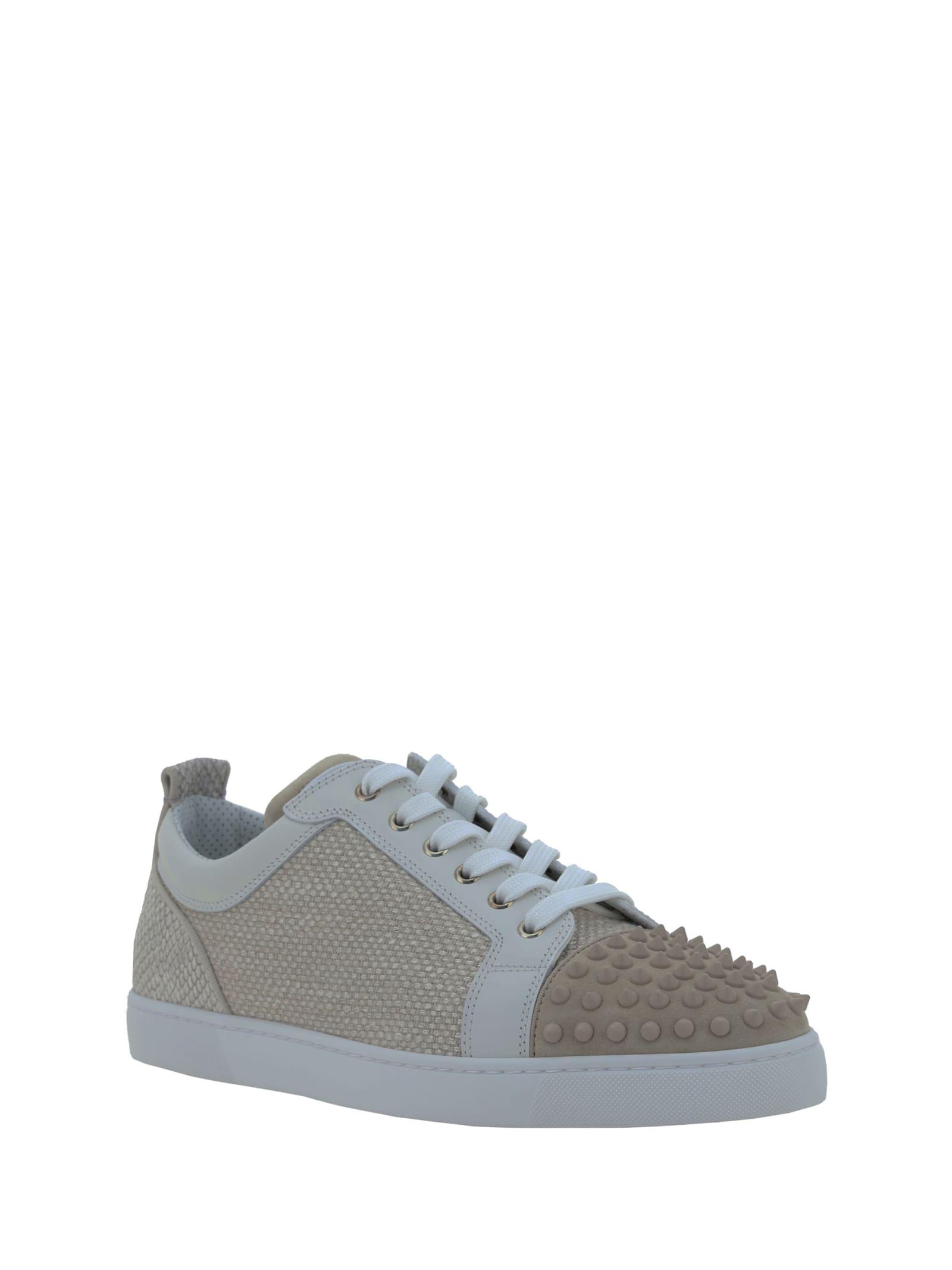 Christian louboutin trainers grey hotsell