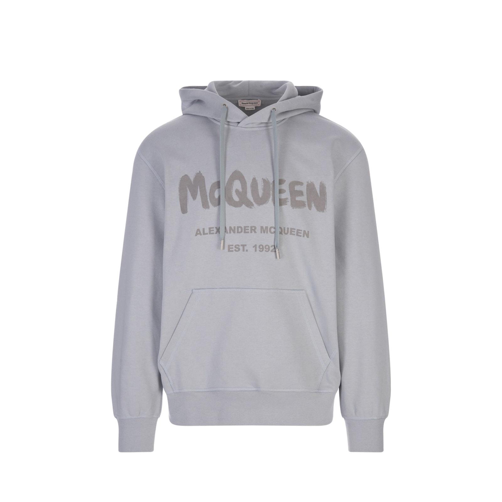 Alexander McQueen Hoodie Sweatshirt in Grey for Men Lyst UK