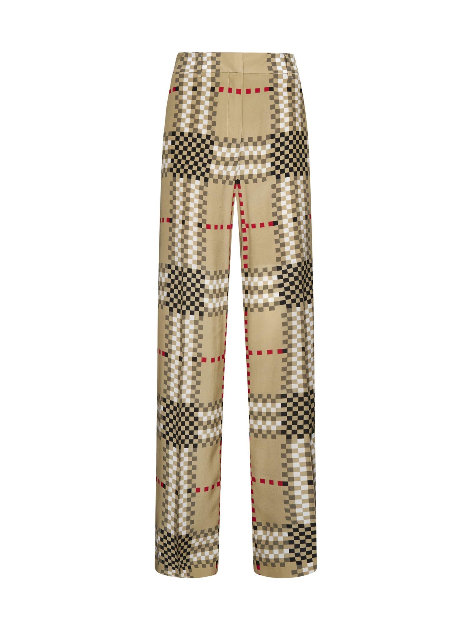 Burberry plaid deals pants womens