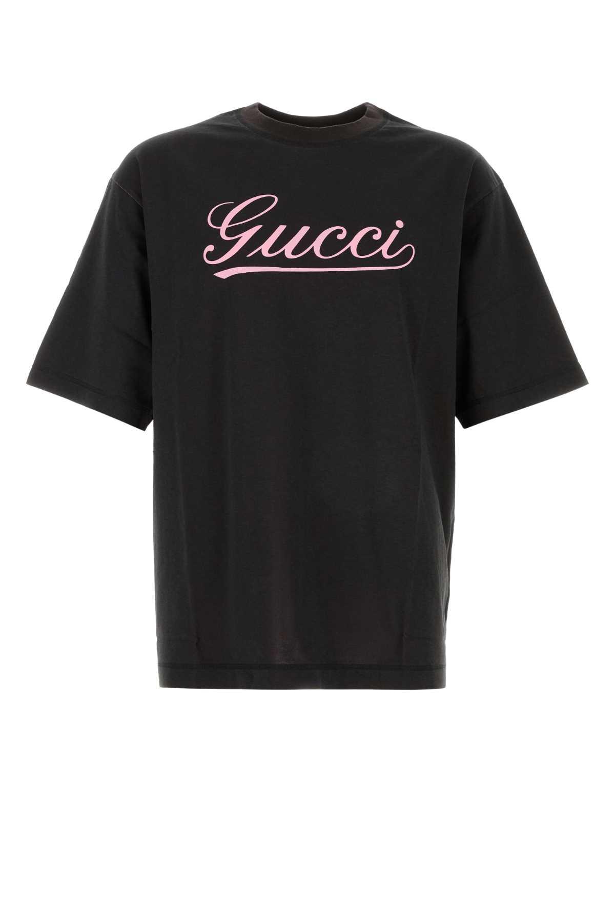 Black cat gucci t shirt discount