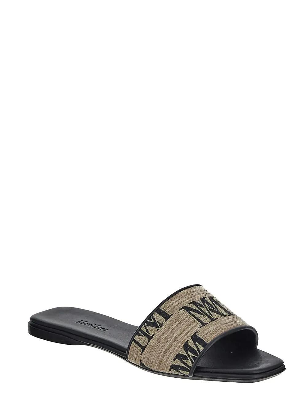 【送料&関税込】Max Mara Slides With Logo Max Mara Logo Slide | Lyst