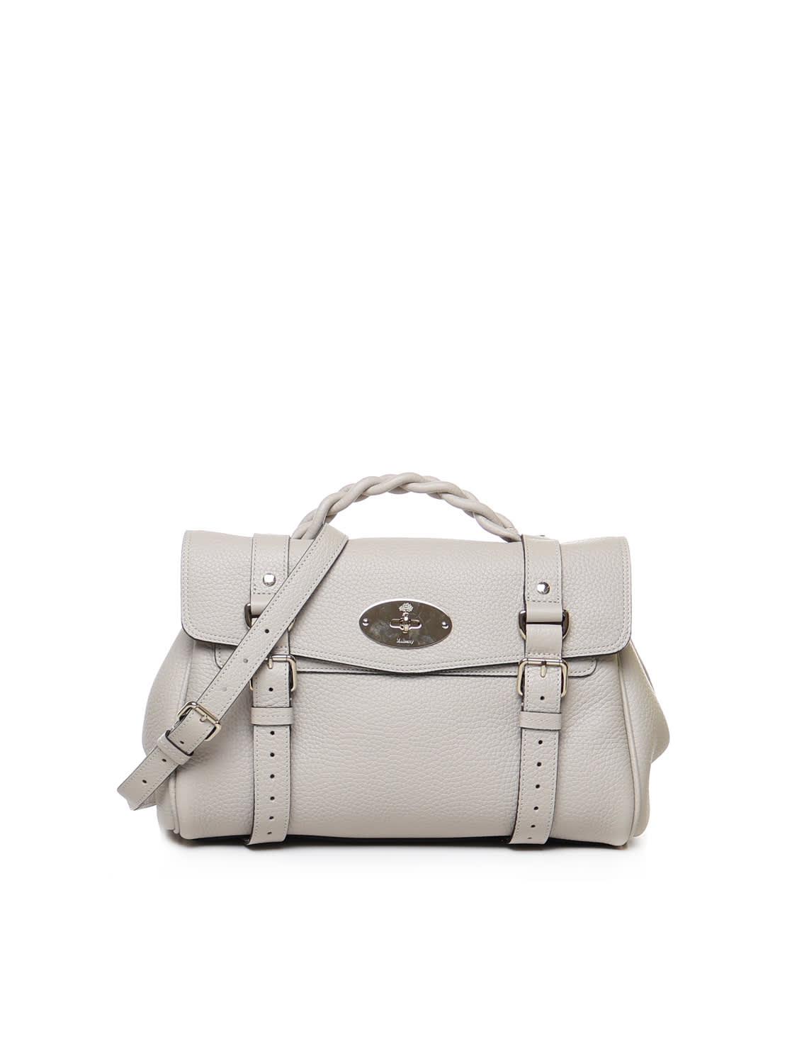 Mulberry Alexa Leather Shoulder Bag in White | Lyst