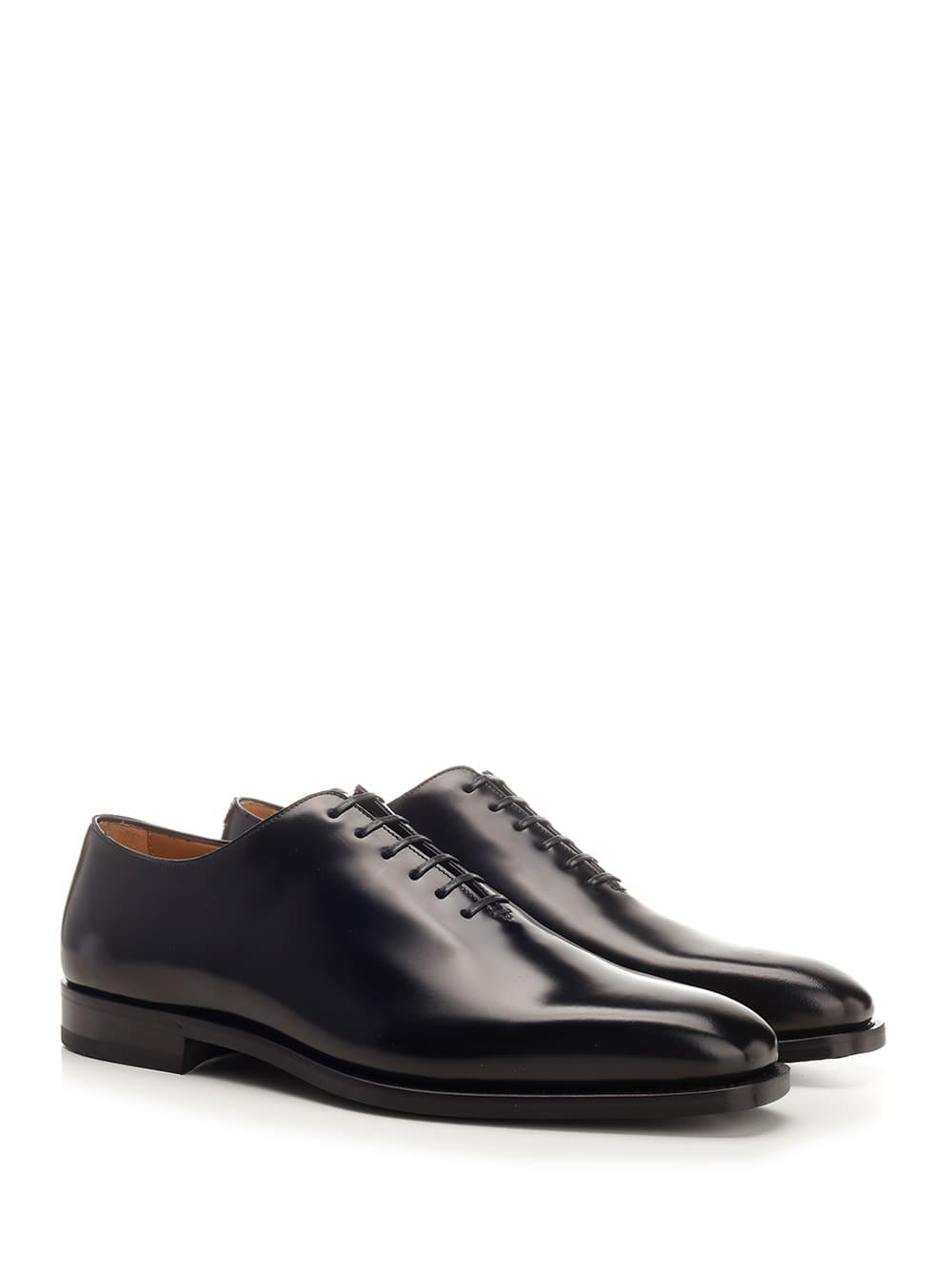 Ferragamo Black Oxfords With Square Toe for Men Lyst UK