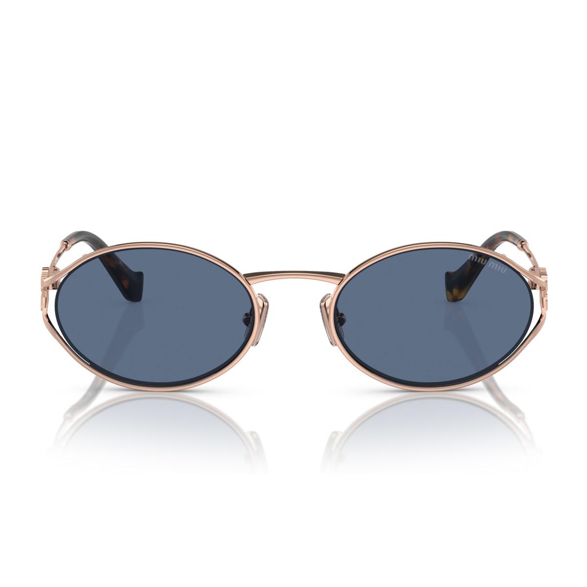 【送料&関税込】Miu Miu 0mu 52ys Zvf1v1 Oro Rosa Sunglasses Miu Miu 0Mu 52Ys Zvf1V1 Oro Rosa Sunglasses in Blue | Lyst