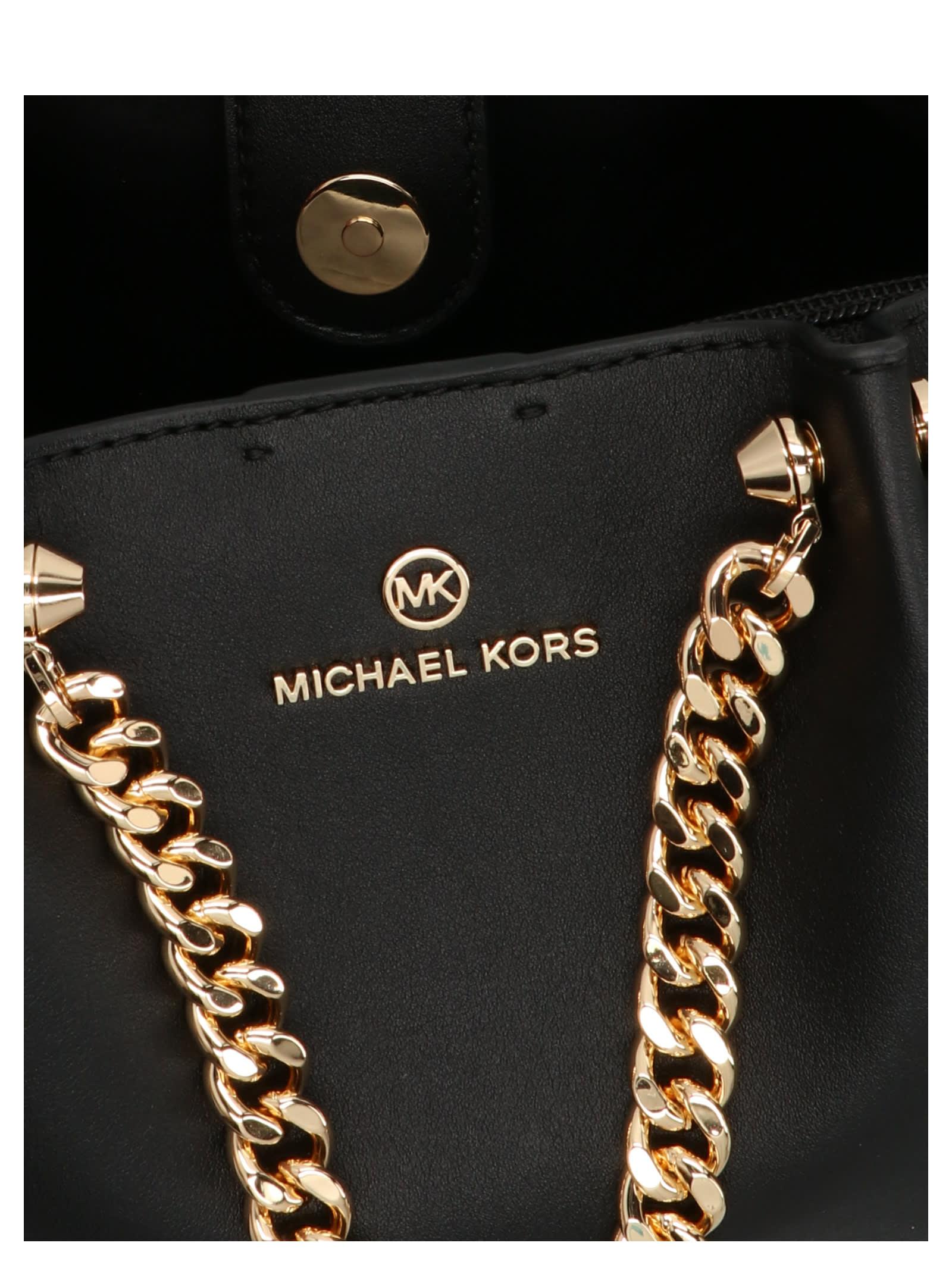 Michael Kors Zena Small Handbag in Black | Lyst