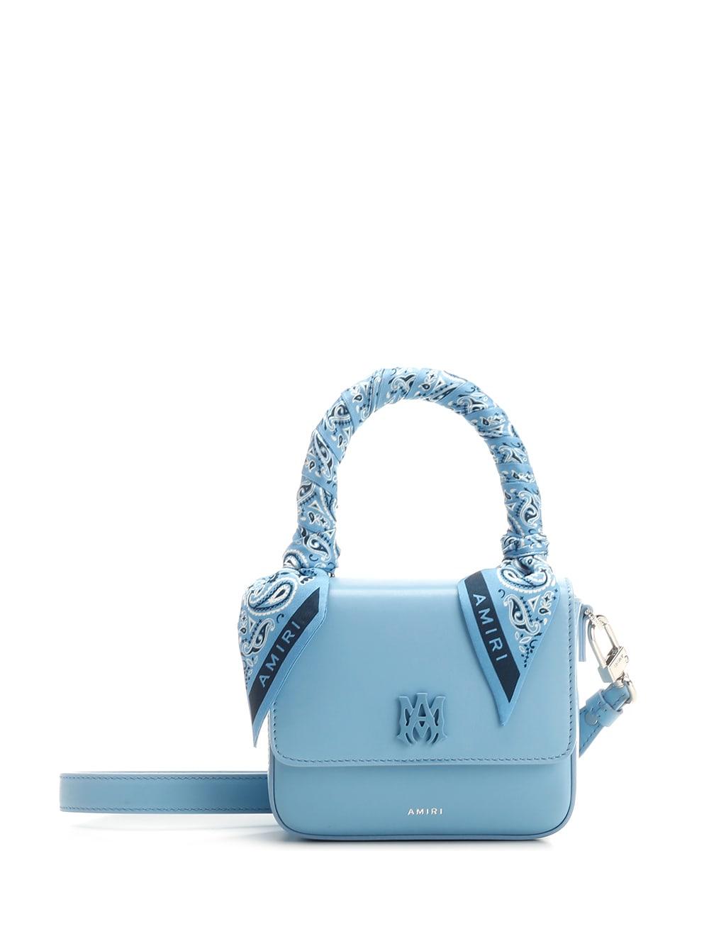 Amiri Bandana Micro Handbag in Blue | Lyst