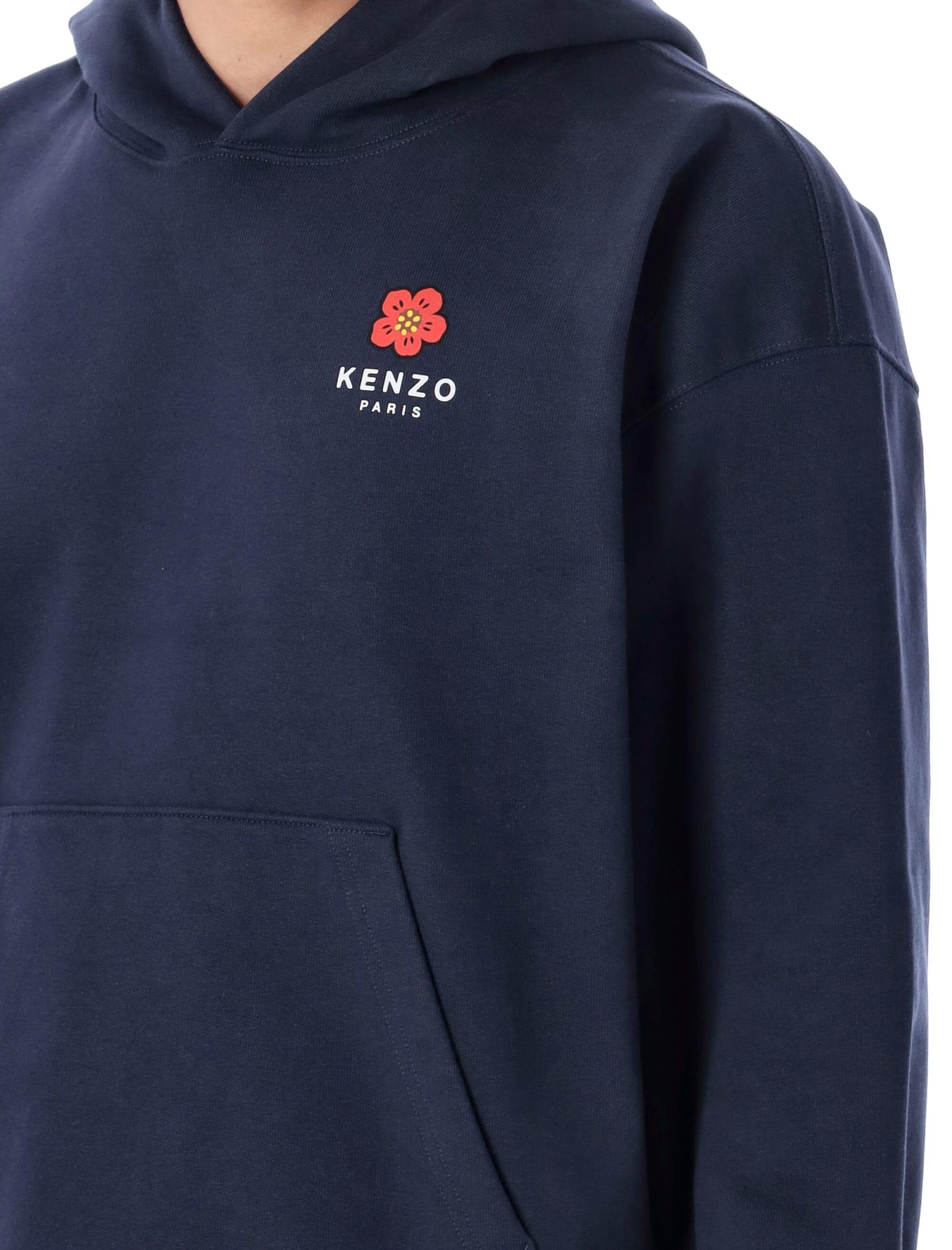 Kenzo Boke Flower Oversized Hoodie Blue