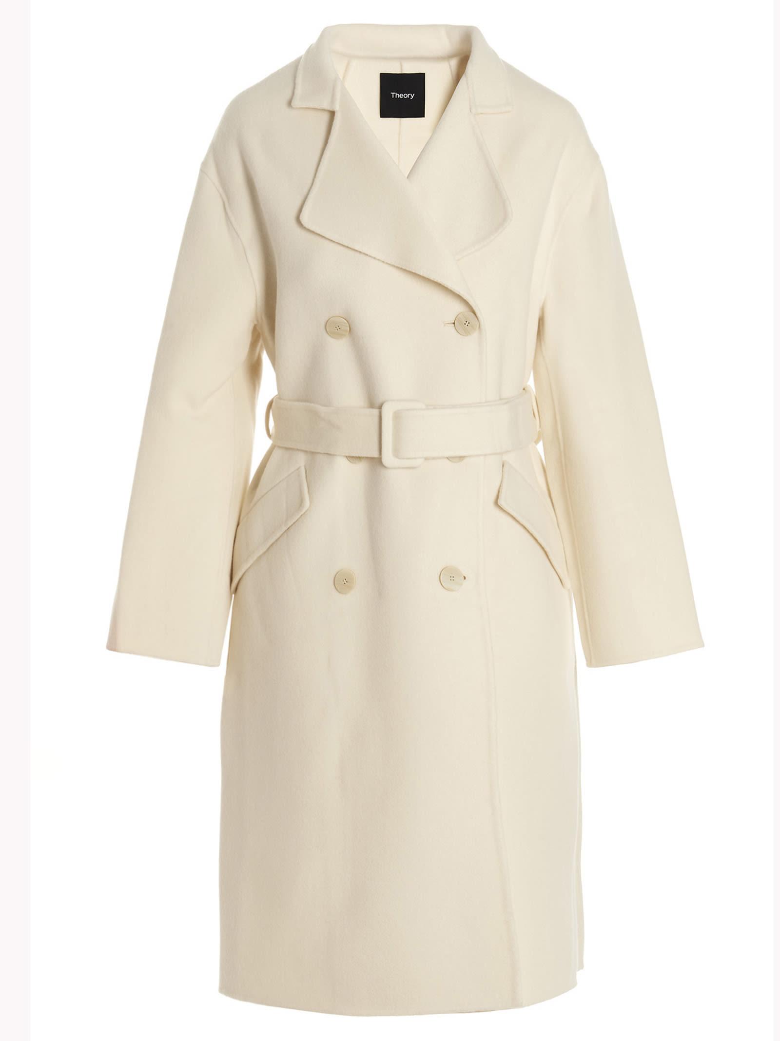 Theory top cashmere coat
