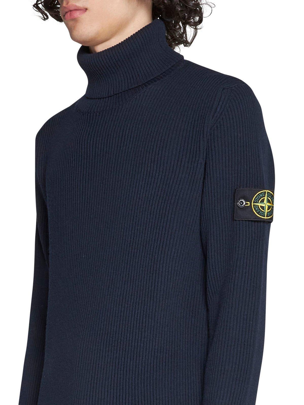 Logo Patch Turtle Neck Jumper 