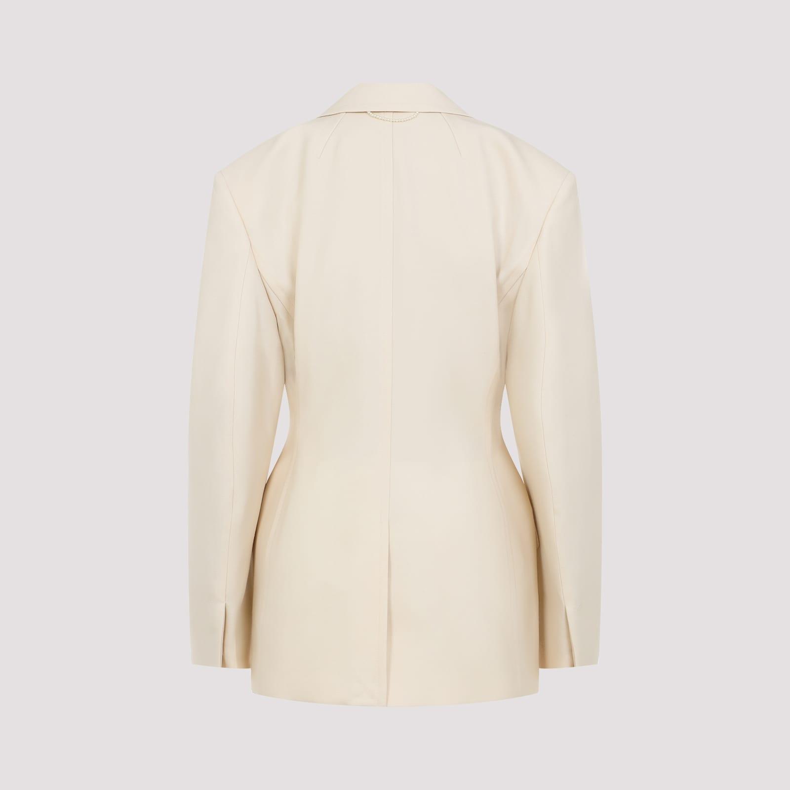 ジャケット CARVEN SS25 JA202-JACKET BLAZER (6251K2106901 1822) Carven Ja202 Jacket Blazer 6251K2106901-1822 PARCHMENT | IlDuomo
