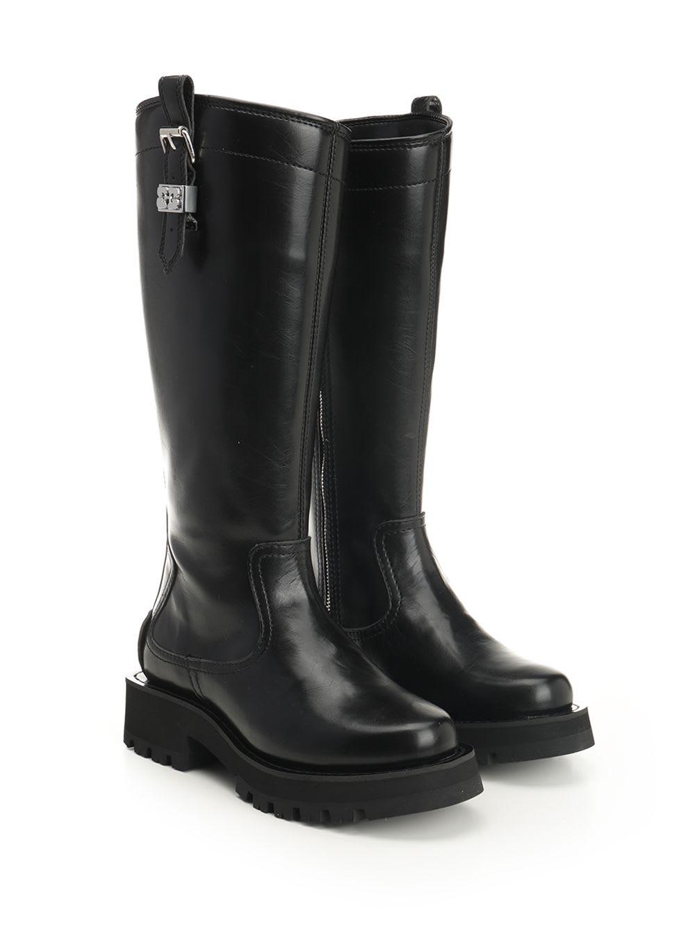 【送料&関税込】Ganni High Heels Ankle Boots In Black Leathe Women's Boots | Ankle, Knee-High & Chelsea | GANNI US