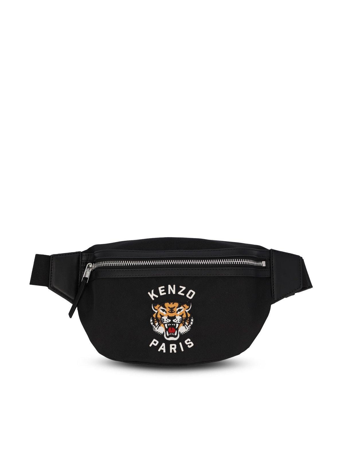 KENZO Varsity Tiger Embroidered Belt Bag in Black for Men | Lyst KENZO Varsity Tiger Embroidered Belt Bag in Black for Men | Lyst