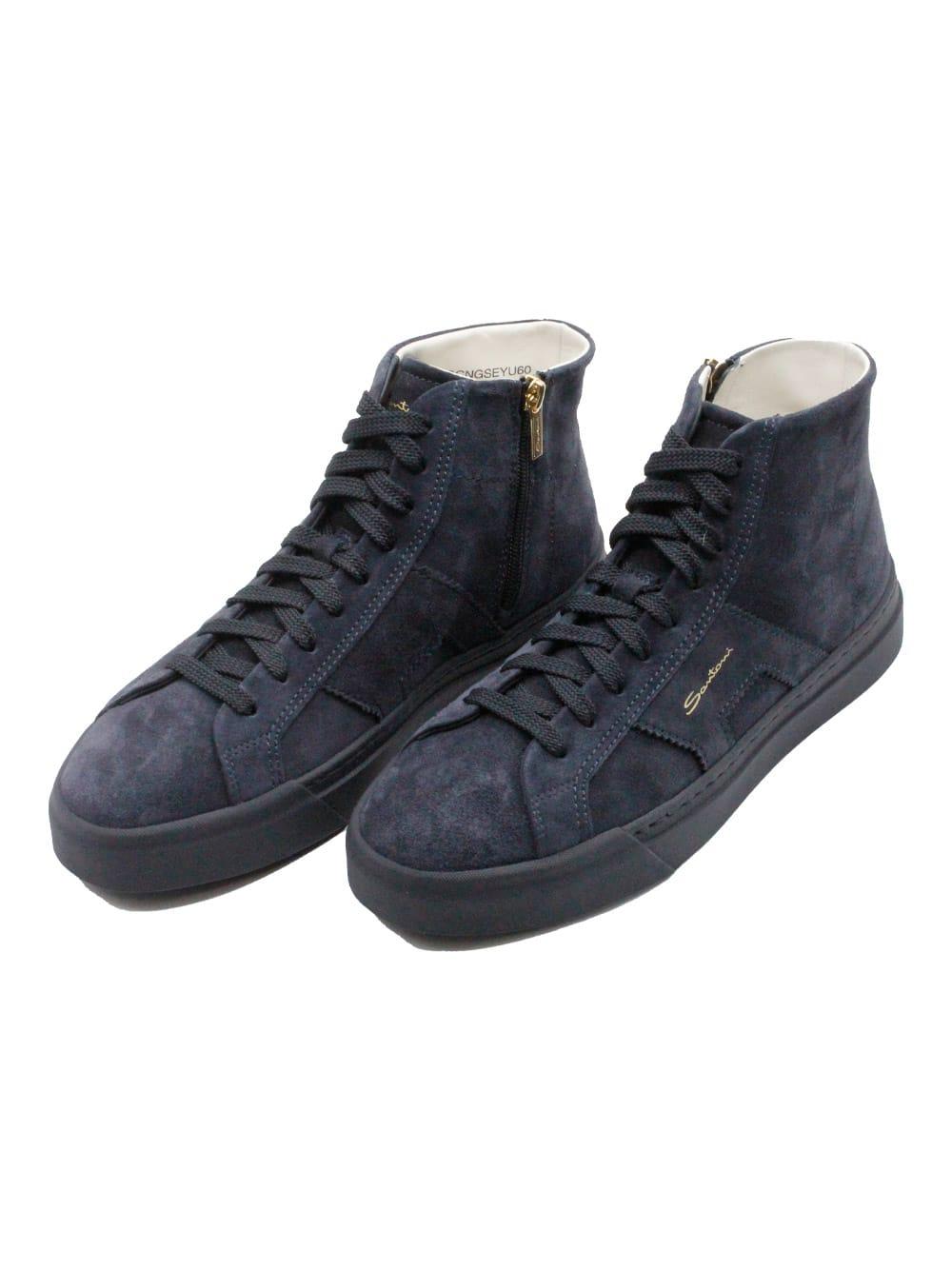 Santoni Sneakers in Blue for Men | Lyst