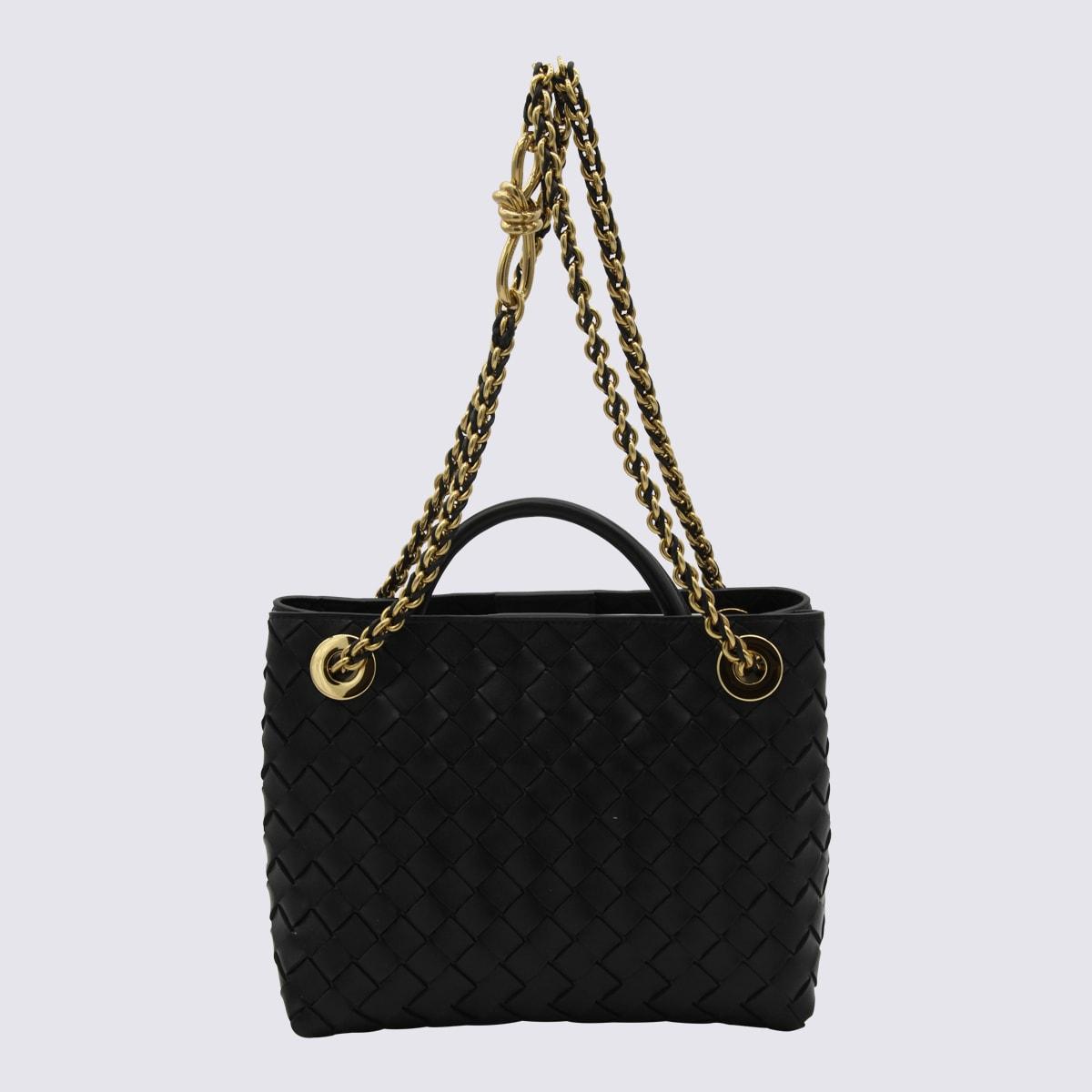 ショルダーバッグ・ポシェット BOTTEGA VENETA Bottega Veneta Jim Queen Small Shoulder Bag Bottega Veneta Jim Queen Small Black Leather Shoulder Bag