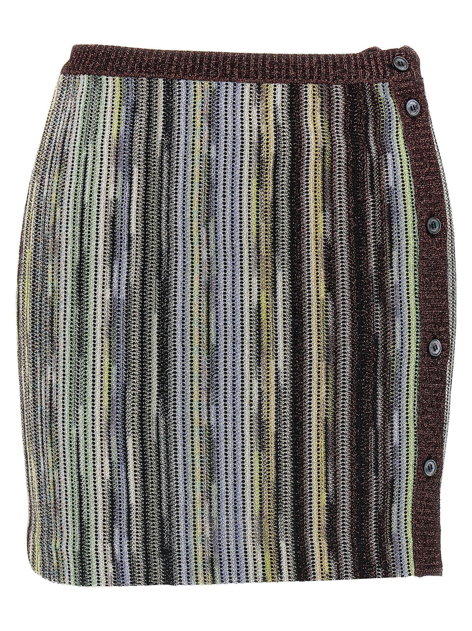 ミニスカート Missoni 'Caperdoni' Skirt Missoni Caperdoni-Motif Mini Skirt in Natural | Lyst