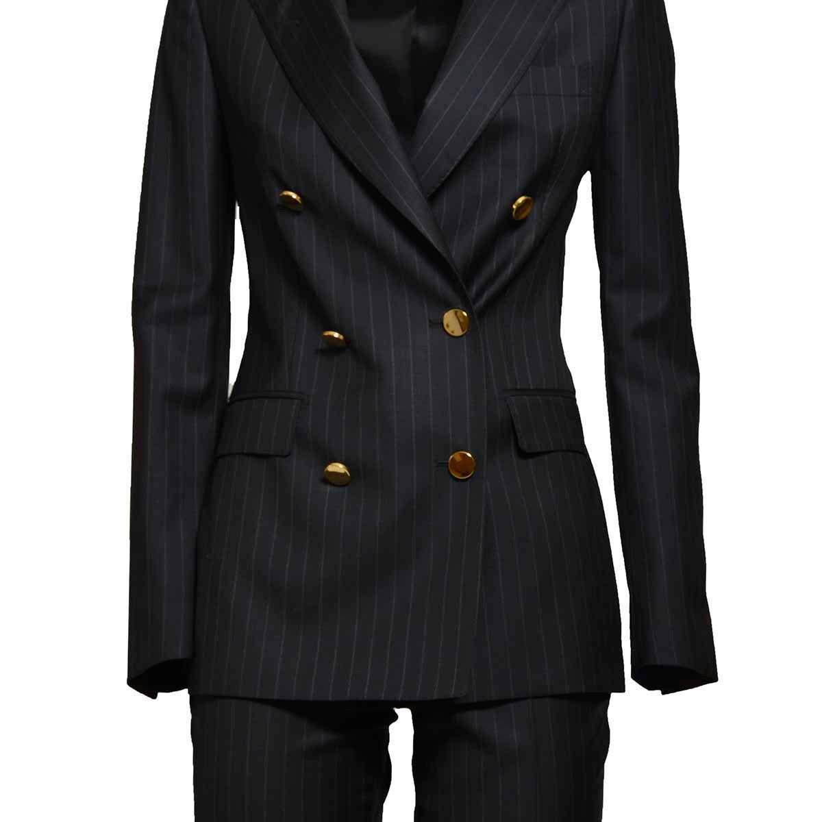 Tagliatore two-piece single-breasted virgin wool suit - Grey