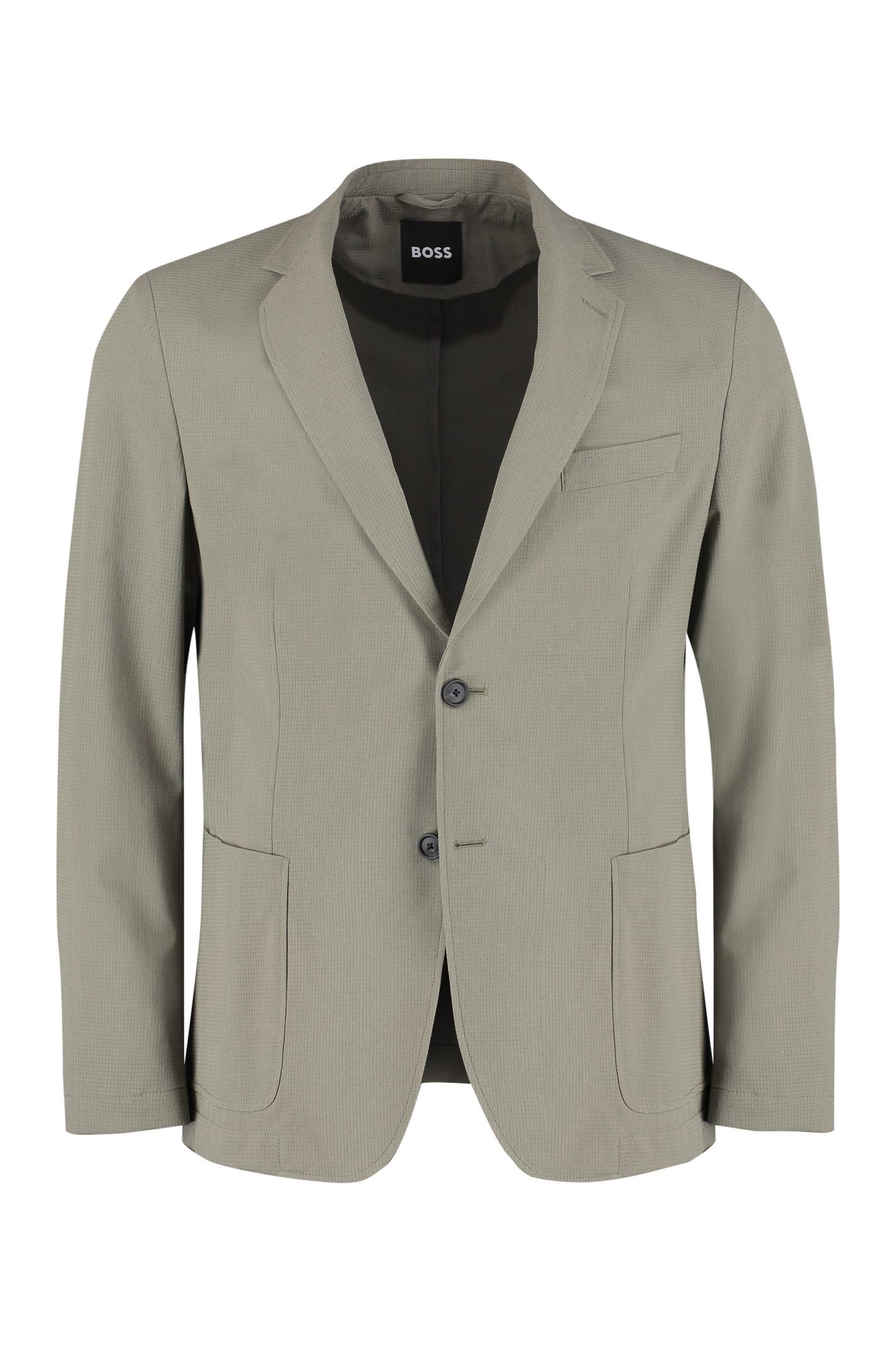 BOSS by HUGO BOSS Synthetic Performance - Single-breasted Two-button Blazer  for Men | Lyst