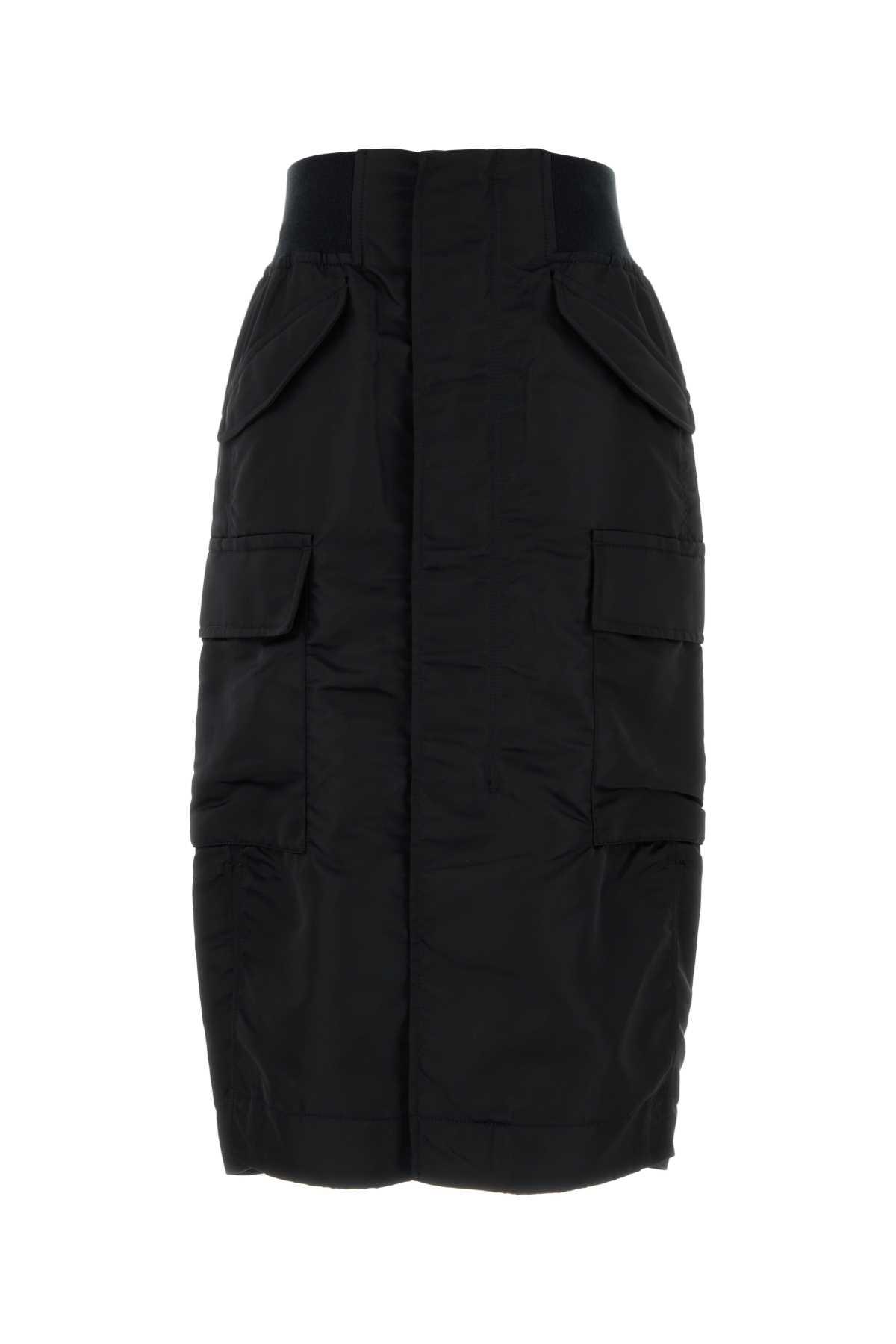 スカート Sacai Black Nylon Skirt sacai Nylon Twill Skirt – mou by ACROPOLIS