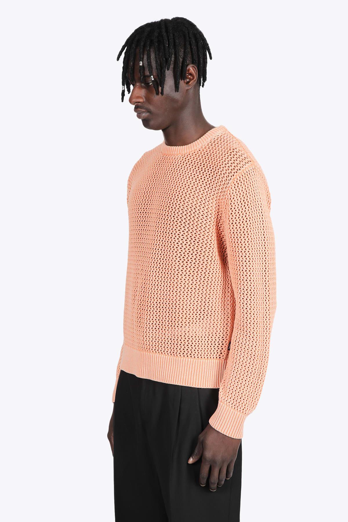 Stussy Pig. Dyed Loose Gauge Sweater Peach Dyed Cotton Sweater 