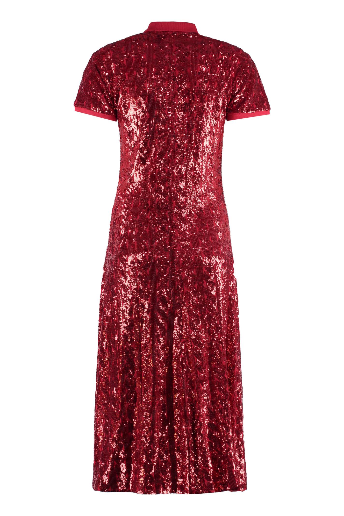 Polo Ralph Lauren Sequin Dress in Red Lyst