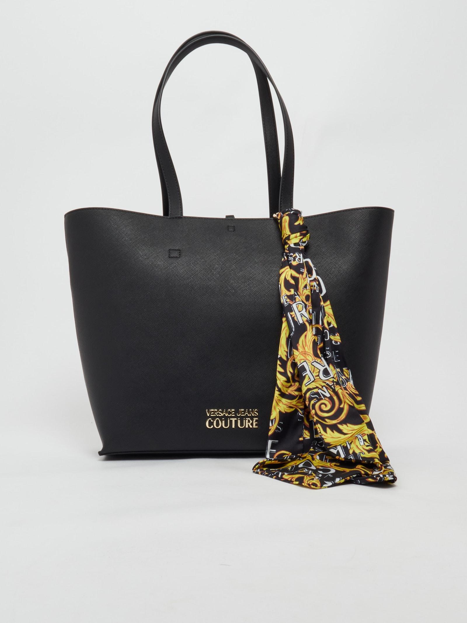 Versace Jeans Couture Range A Thelma Shopping Bag in Black | Lyst