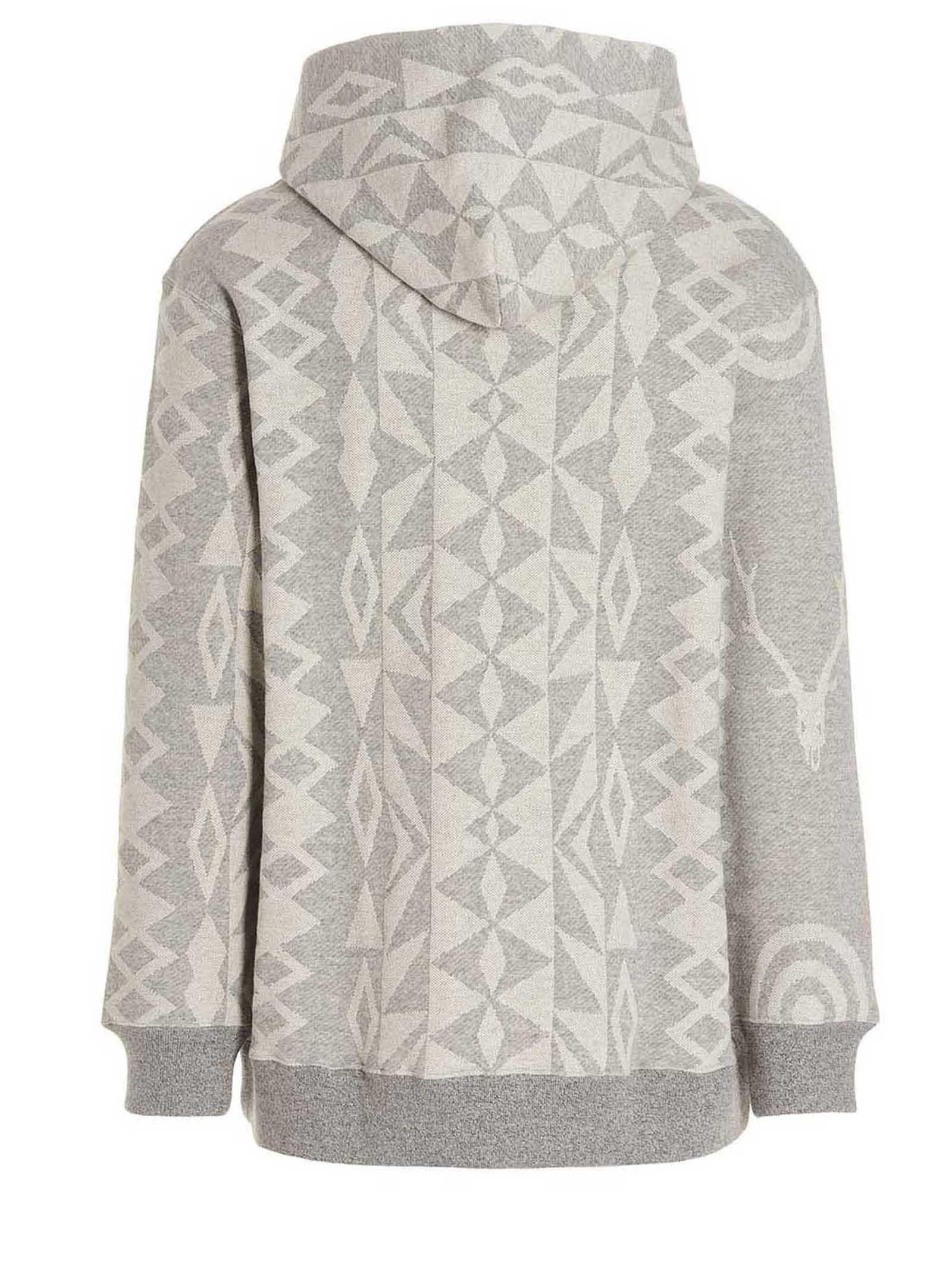 South2 West8 Cotton Jacquard Hoodie in Gray for Men | Lyst