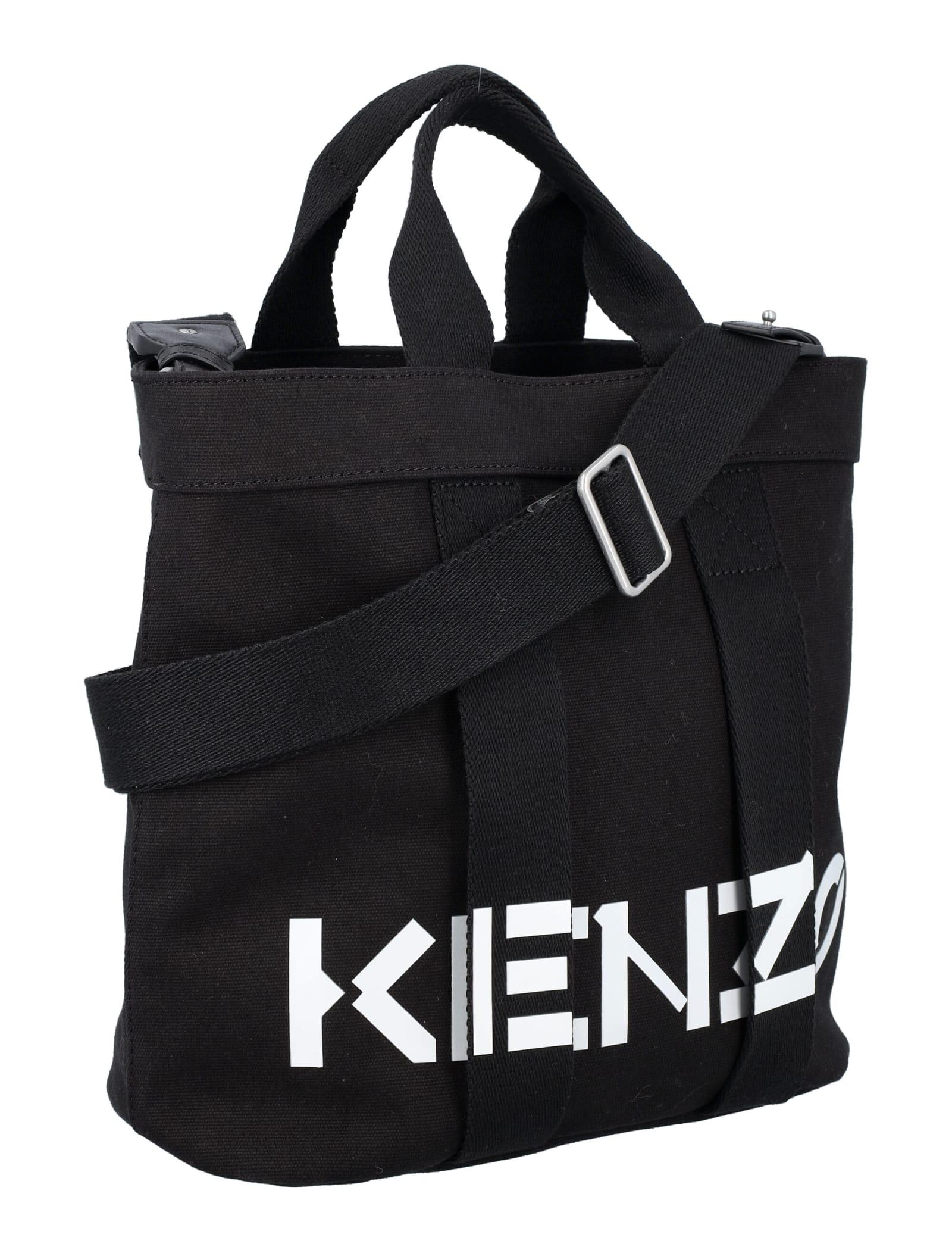 KENZO Cotton Small Tote Bag in Black for Men | Lyst