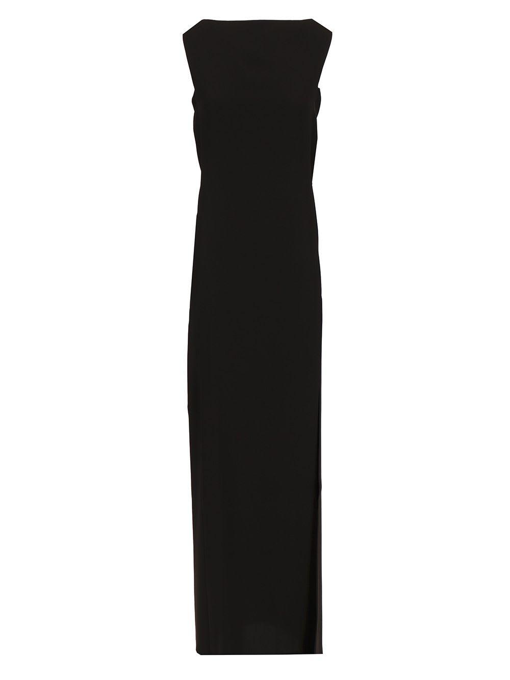 Max Mara Long Cady Dress Dresses in Black | Lyst