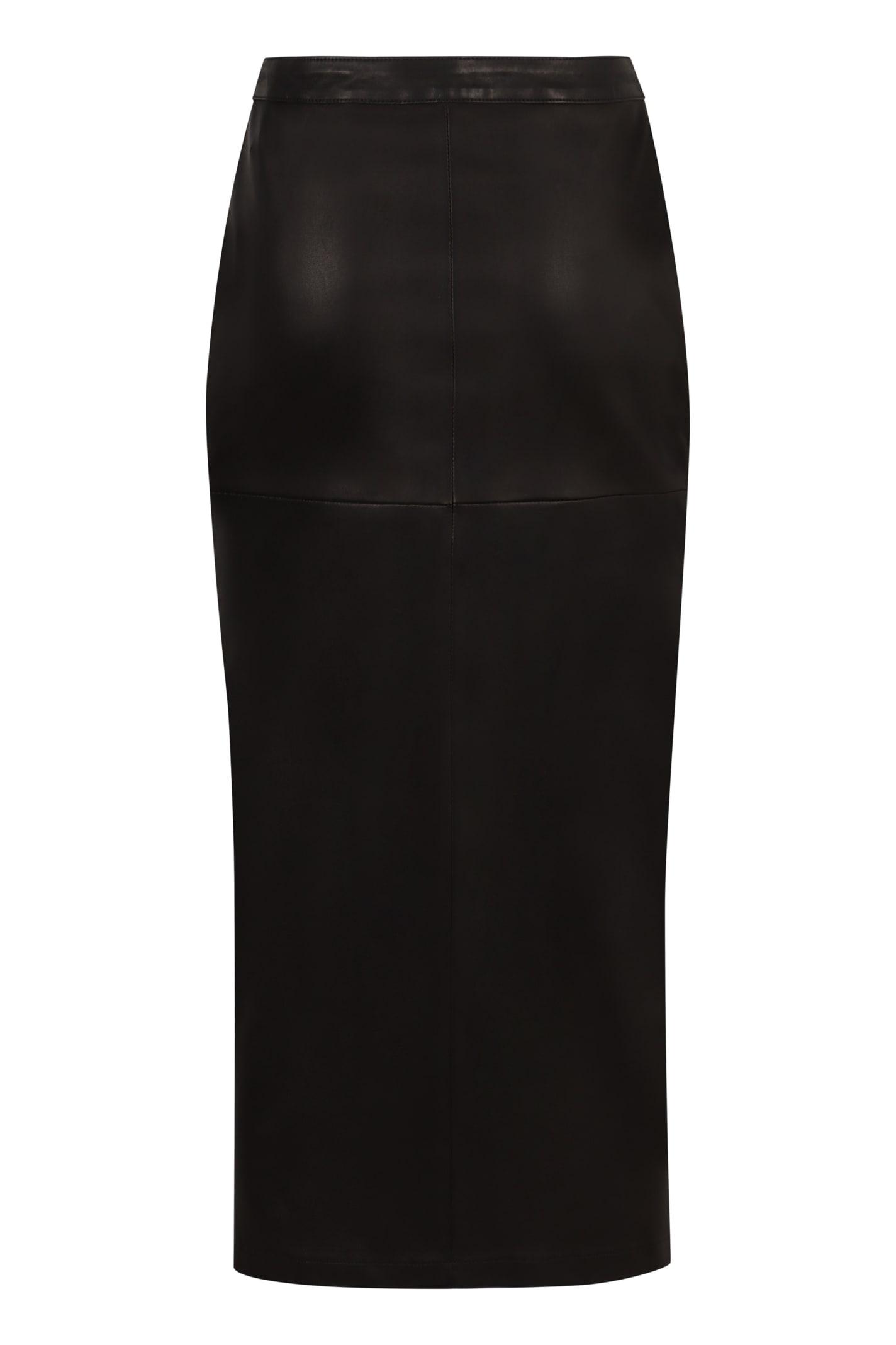 Black leather skirt debenhams online