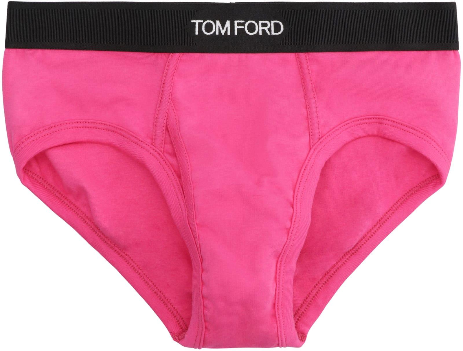 Tom Ford Cotton Briefs With Elastic Band in Pink for Men | Lyst