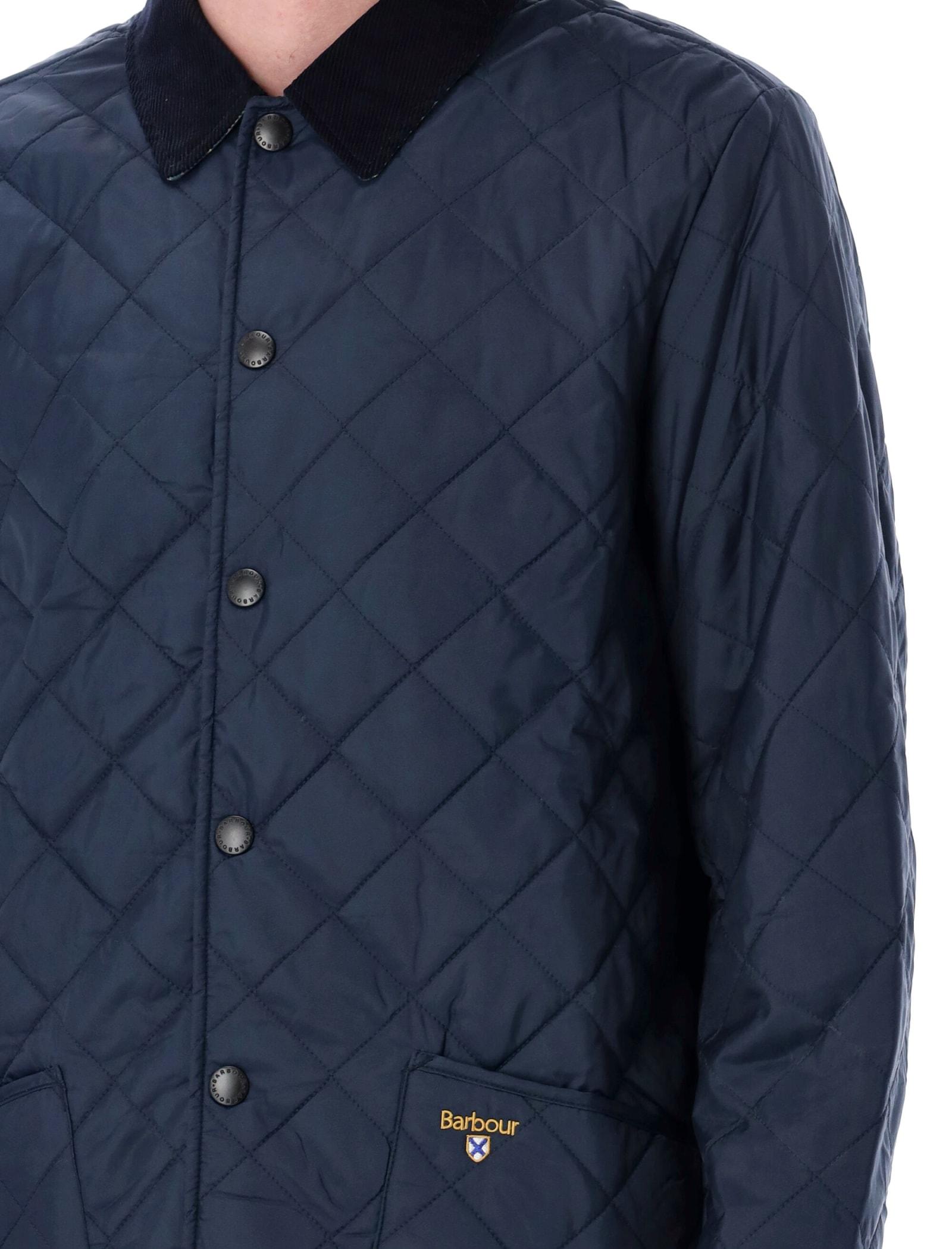 Lang Ingenieurs Bedachtzaam Barbour Crested Herron Quilted Jacket in Blue for Men | Lyst