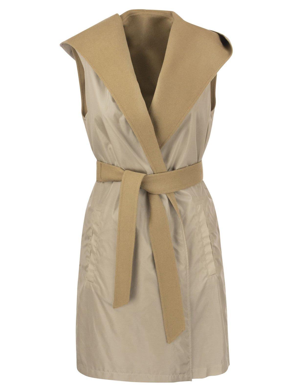 Max mara sleeveless coat deals