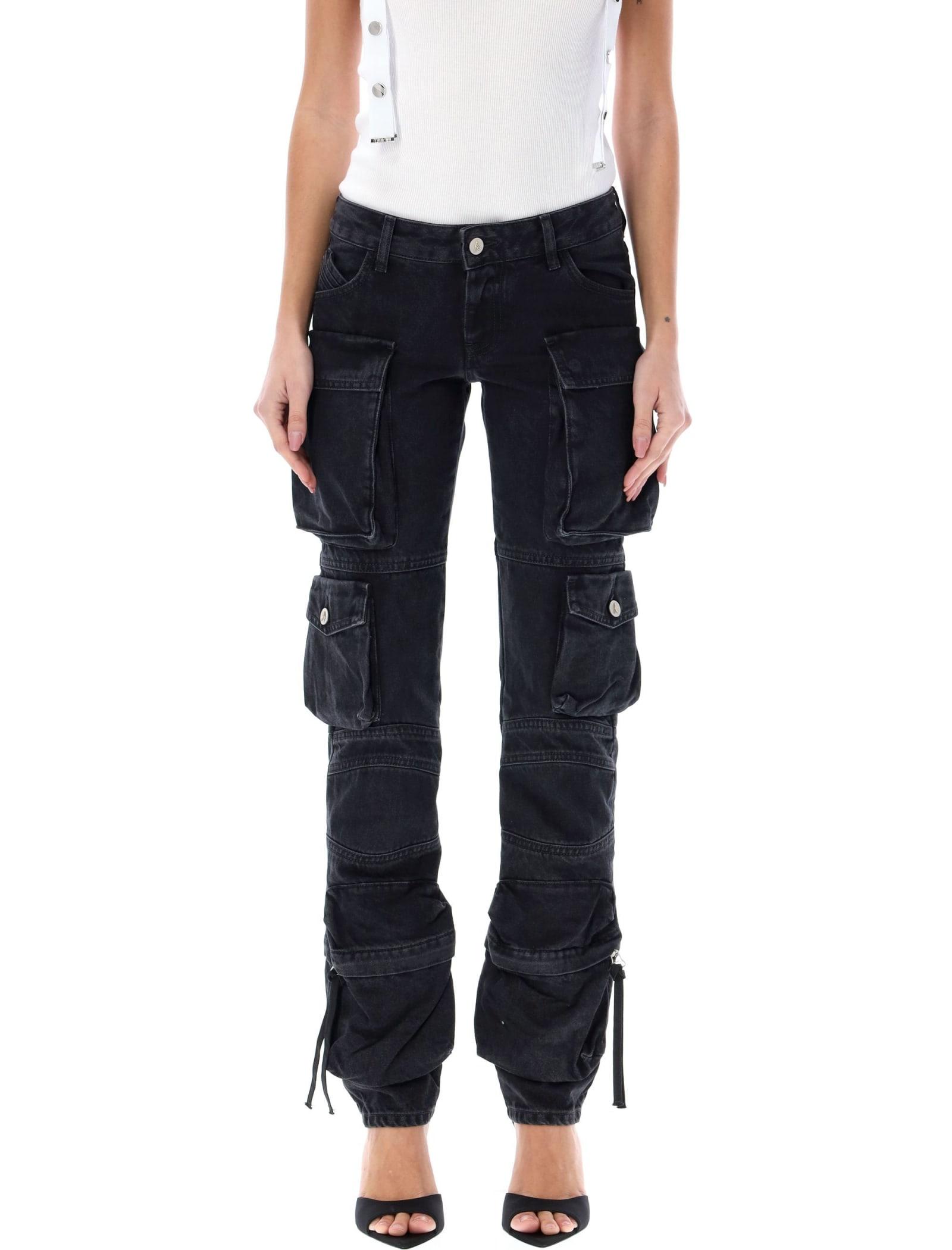 The Attico essie Cargo Jeans in Blue Lyst