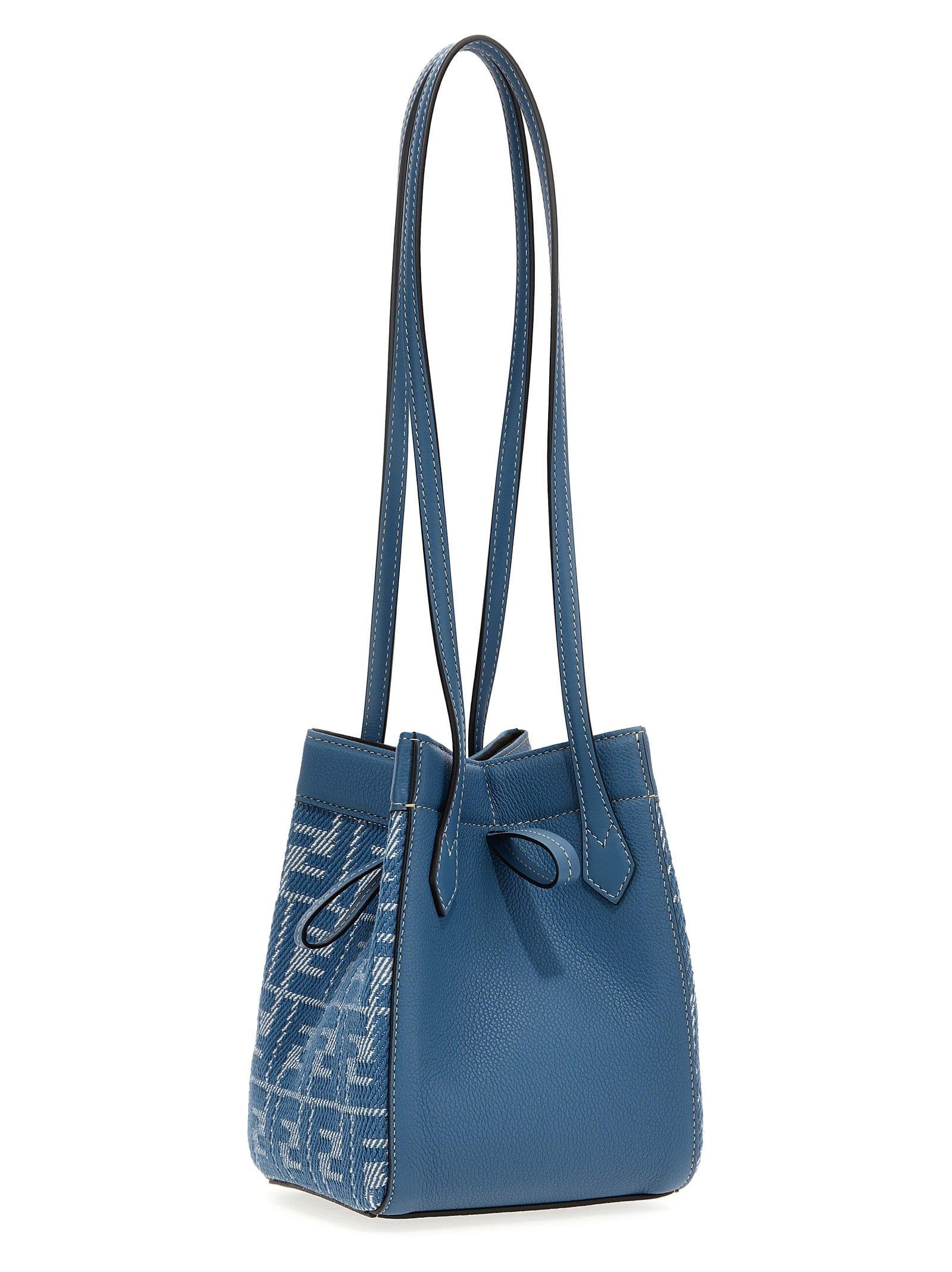 ショルダーバッグ・ポシェット FENDI 'Fendi Origami Mini' shoulder bag Light Blue Fendi Origami Mini Leather Blue | Fendi