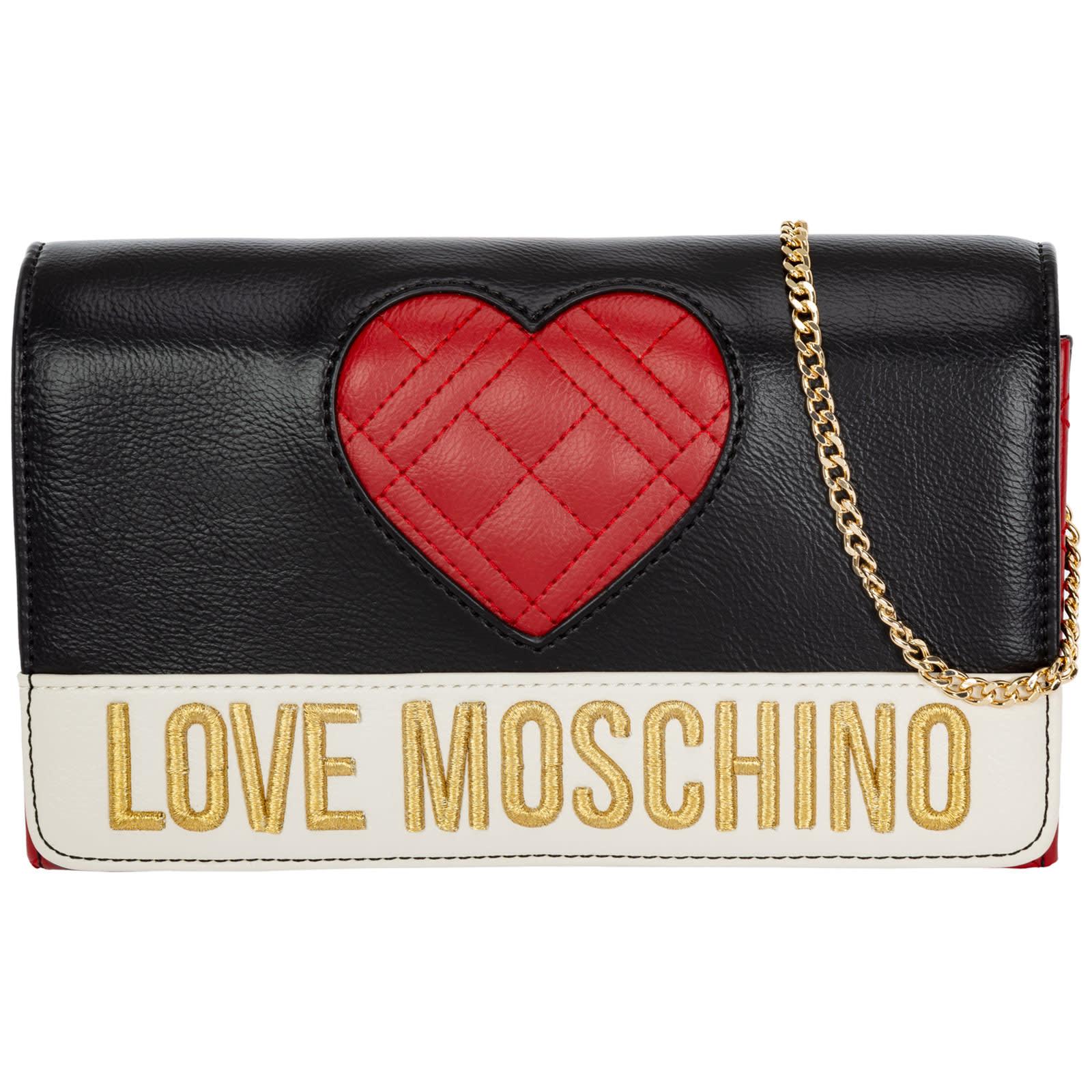 Love moschino discount purse with badge