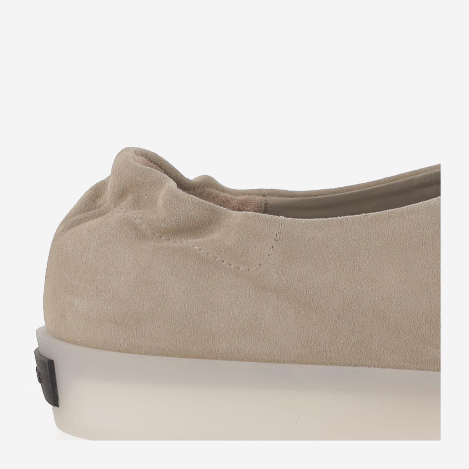 フラットシューズ Fear Of God Suede Mules With Round Toe And Aesthetic Fear Of God Suede Mules With Round Toe And Aesthetic in Gray