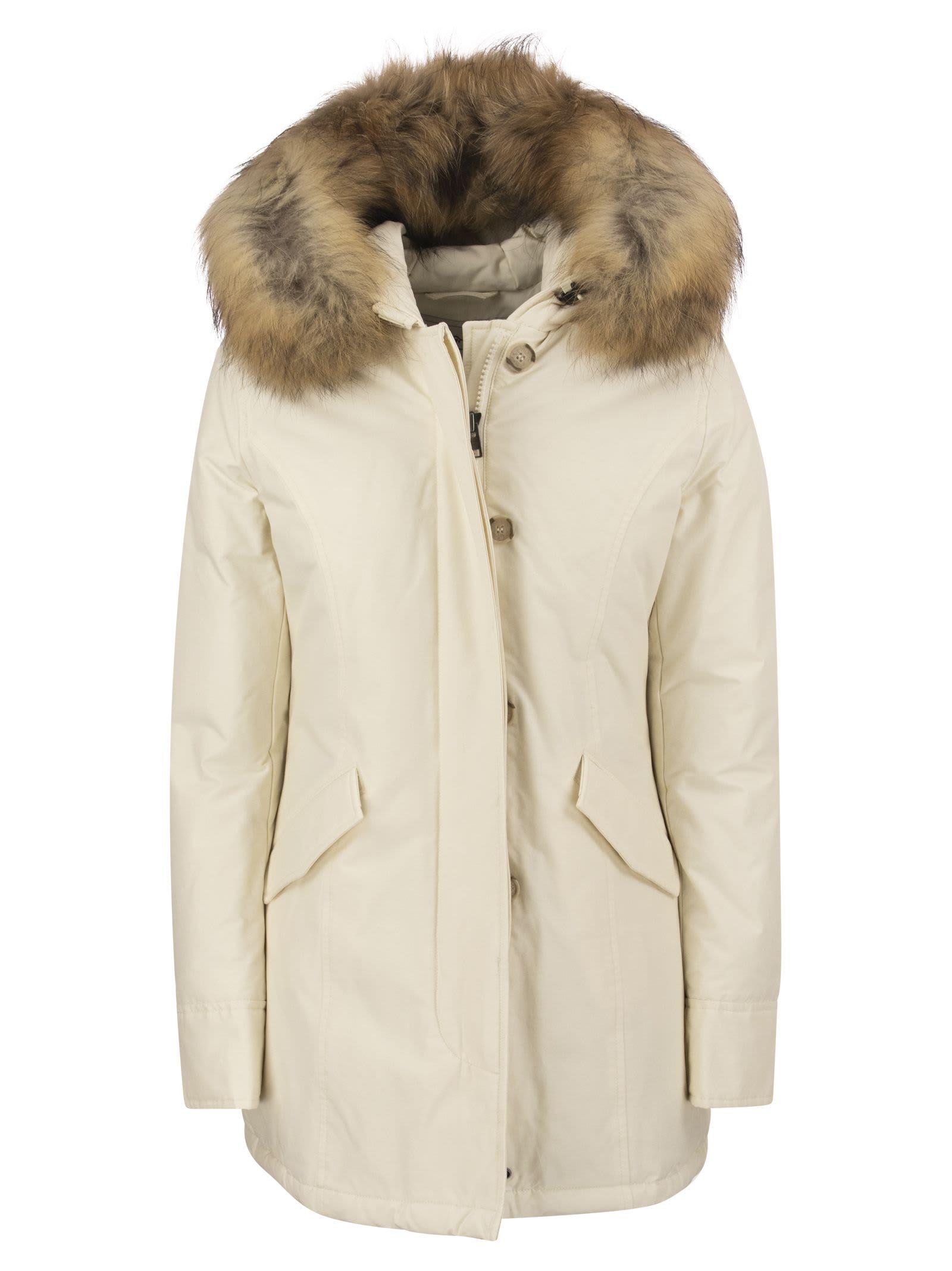 Woolrich Arctic Parka Fur Racoon in Natural | Lyst
