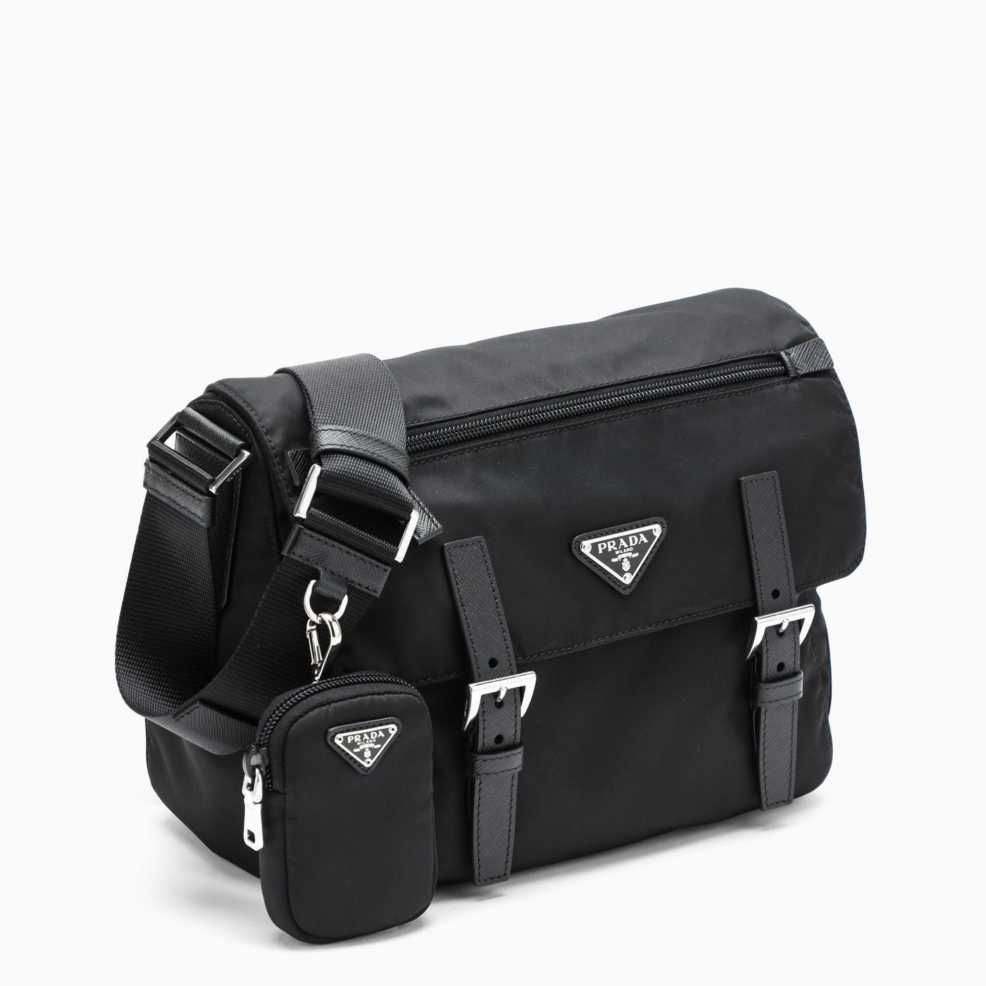 Prada Black Re-nylon Medium Cross-body Bag - Black