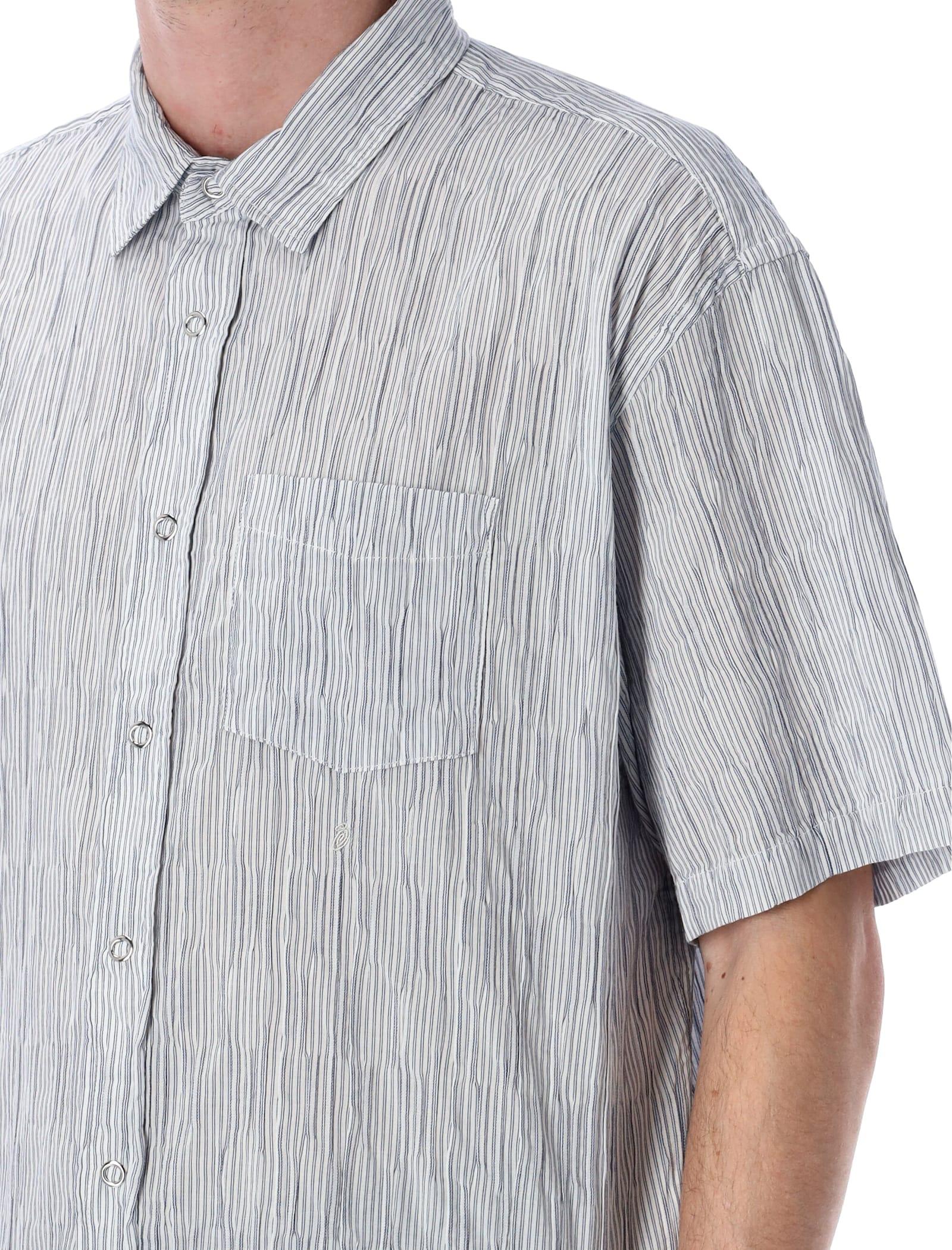 Stussy WAVY STRIPED SHORT SLEEVE SHIRT stussy】WAVY STRIPED SHORT