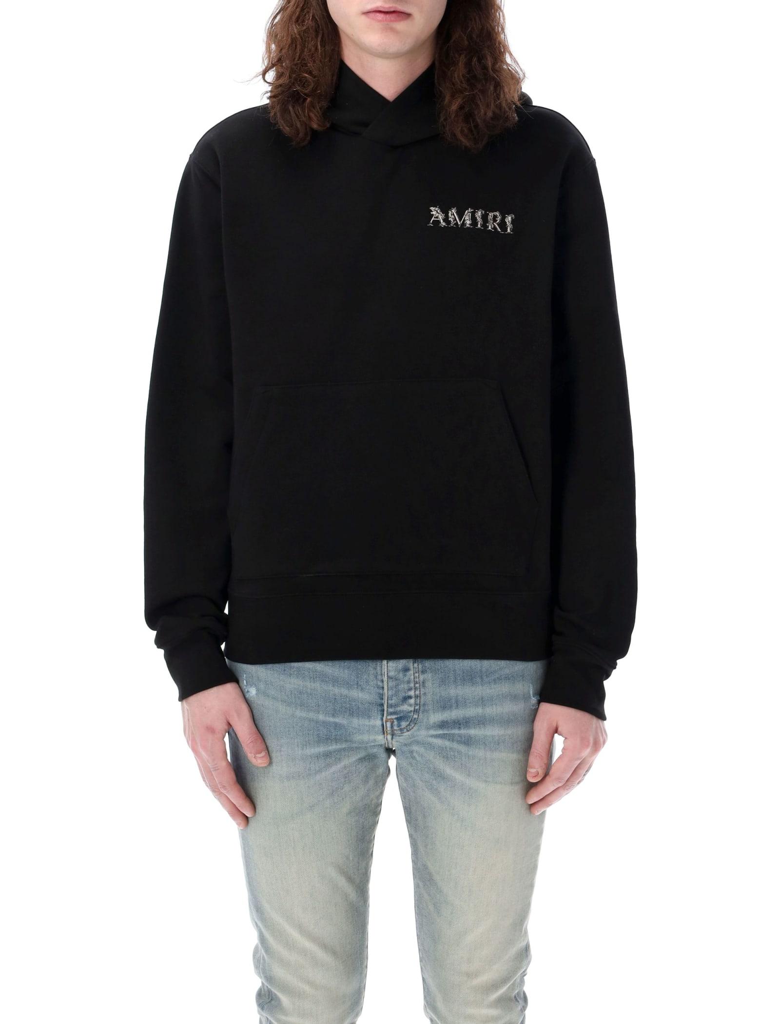 Amiri Ma Baroque Logo Hoodie in Black for Men | Lyst