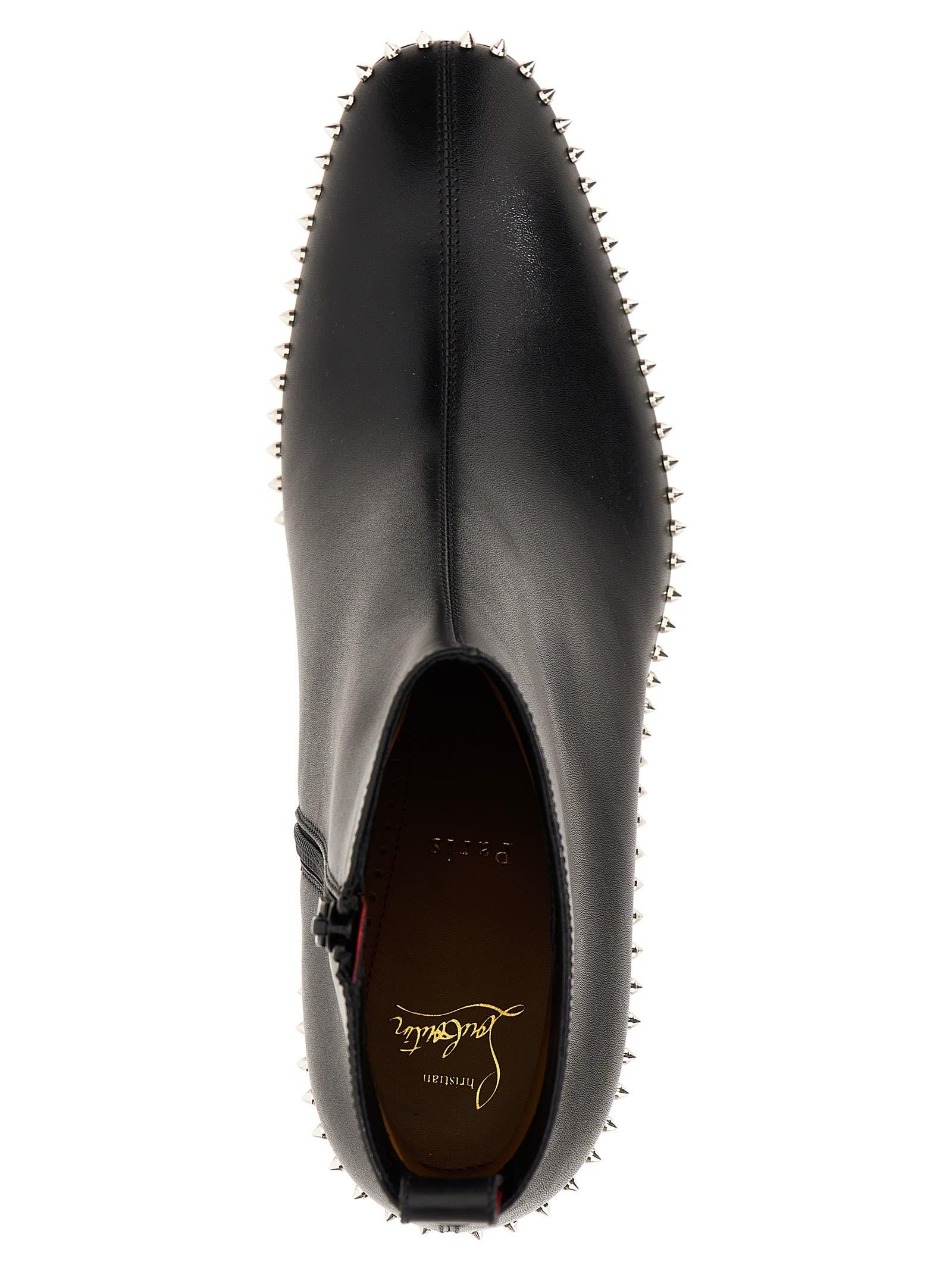 Christian Louboutin Rosalio St Spikes Ankle Boots in Black  display picture 1